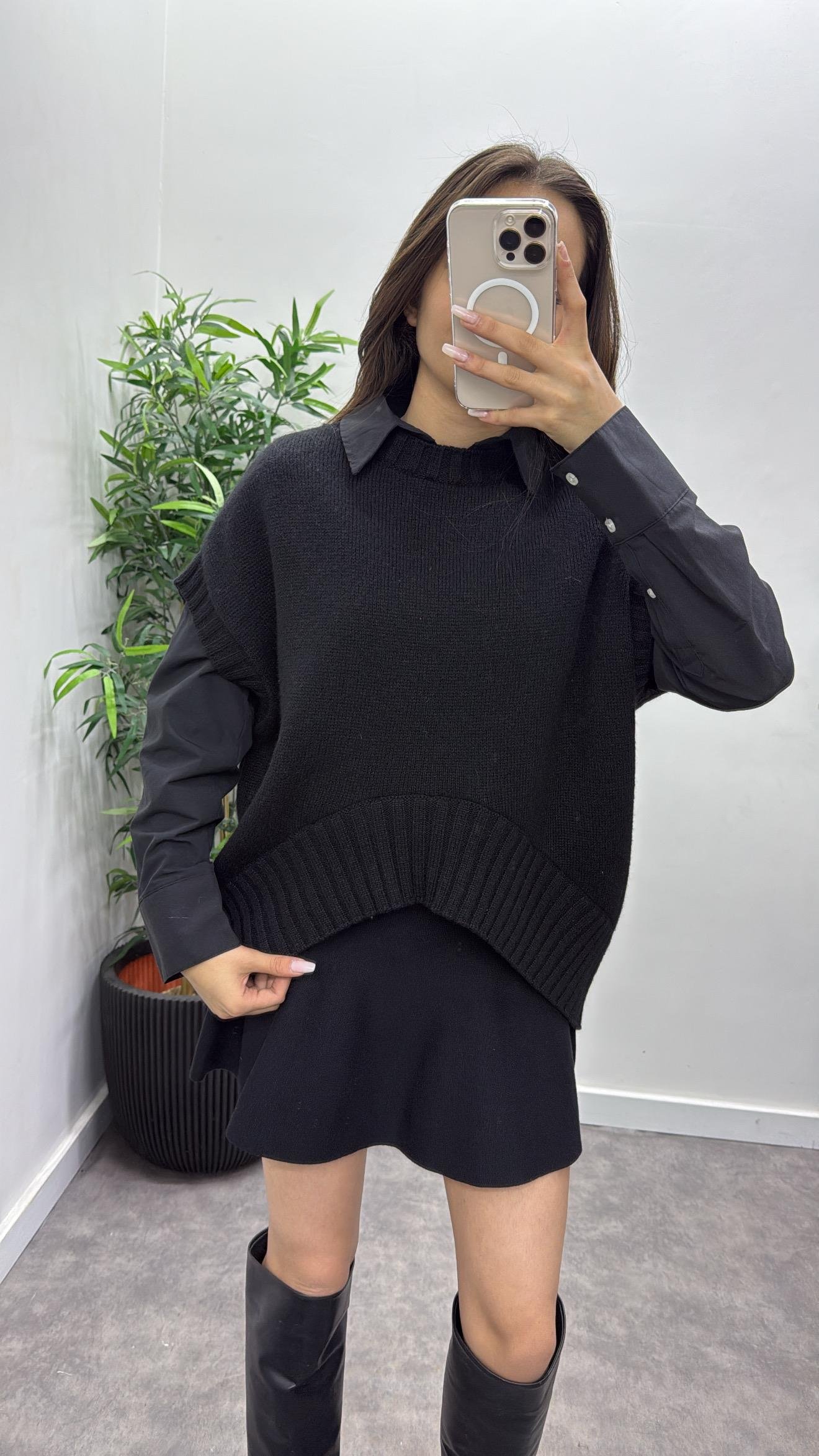 Bisiklet Yaka Süveter