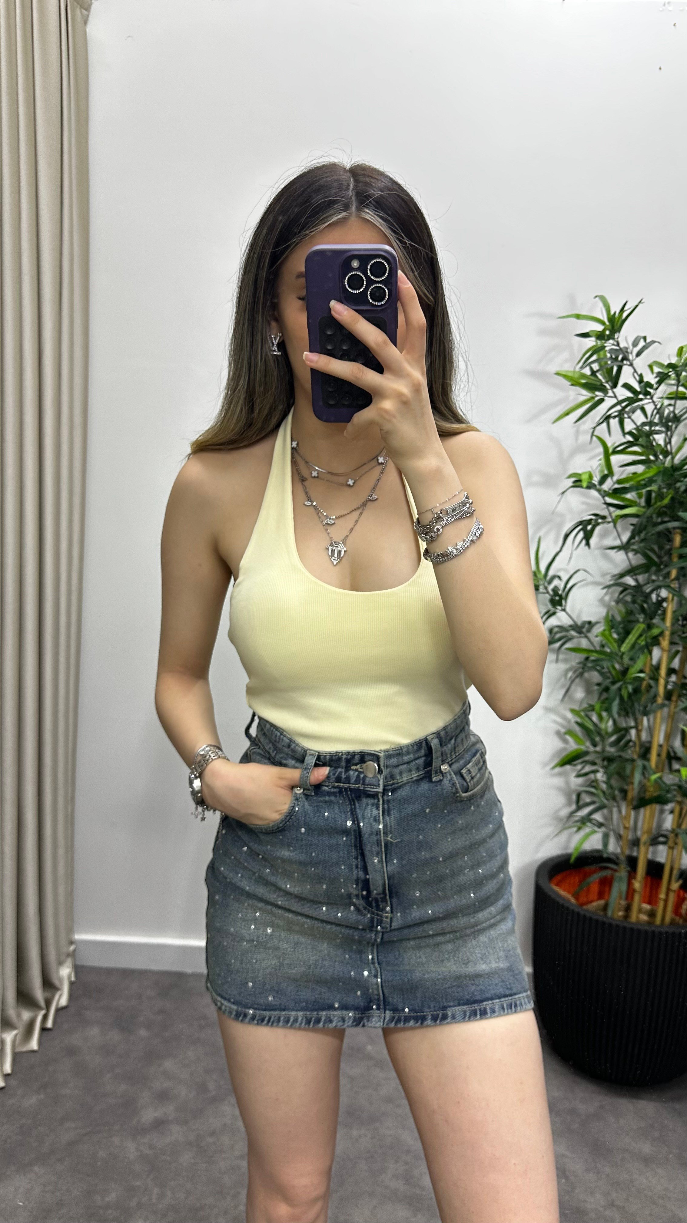 Boyundan Askılı Bluz