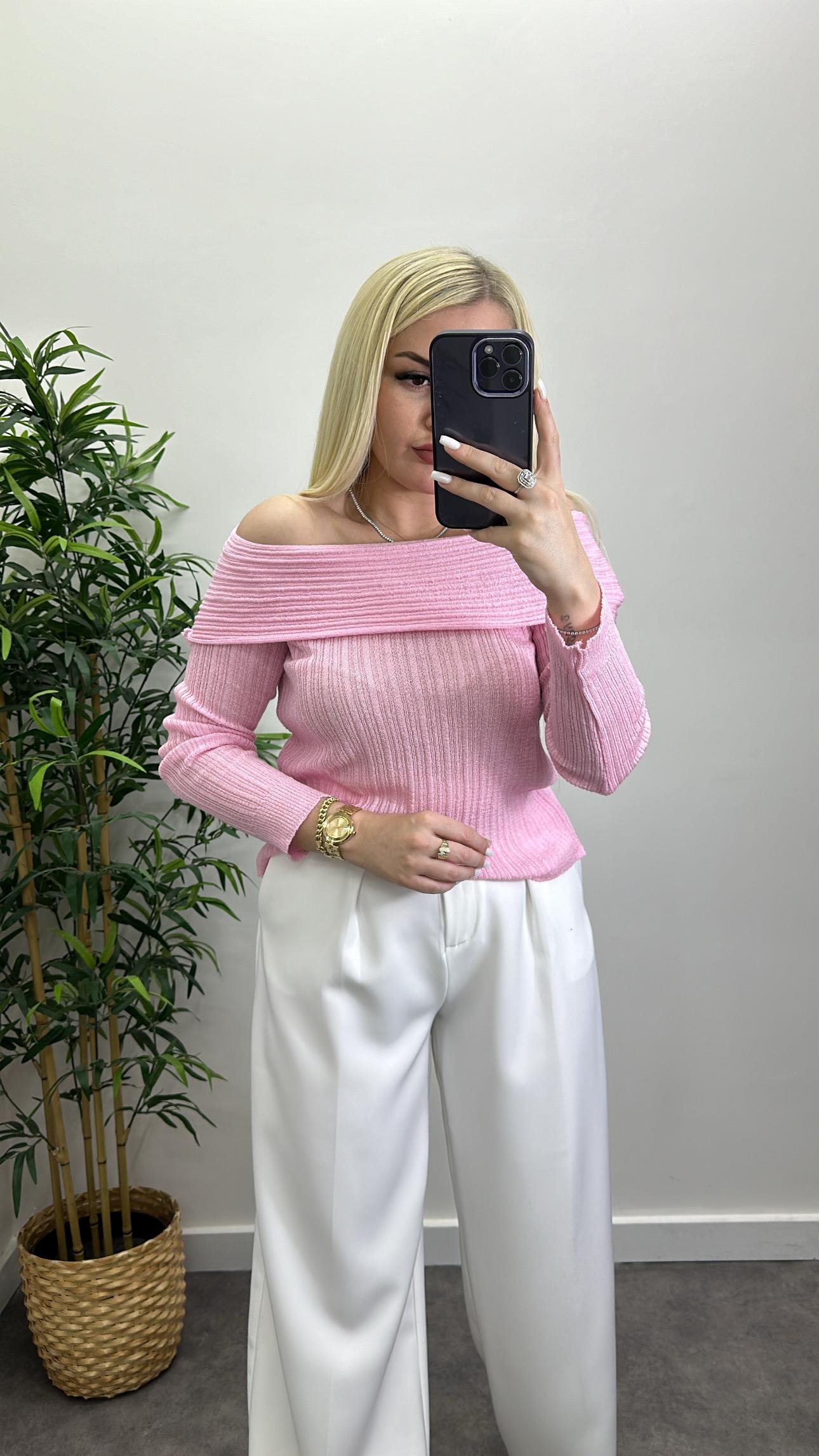 Degaje Yaka İnce Bluz
