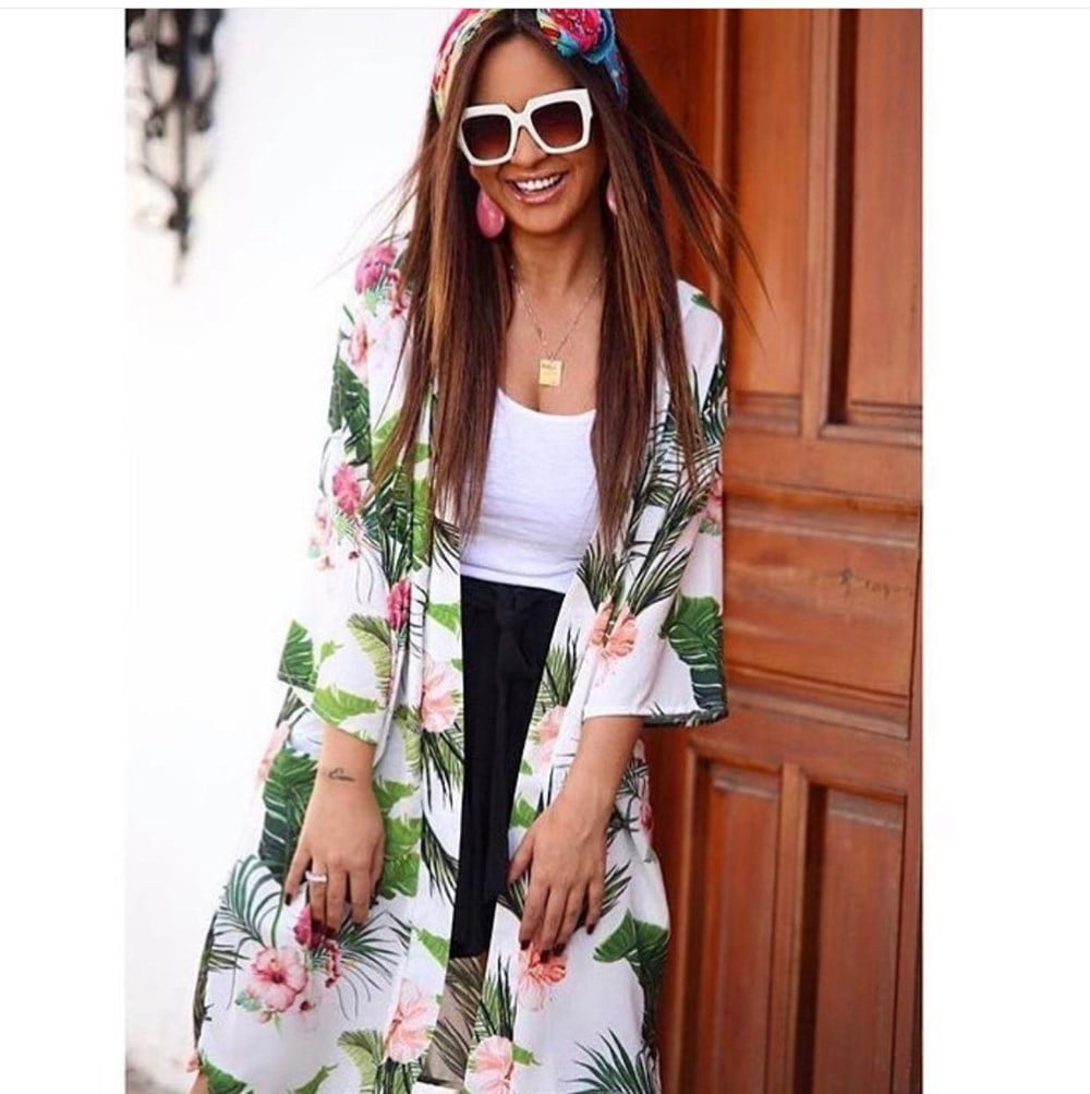 Desenli Kimono 