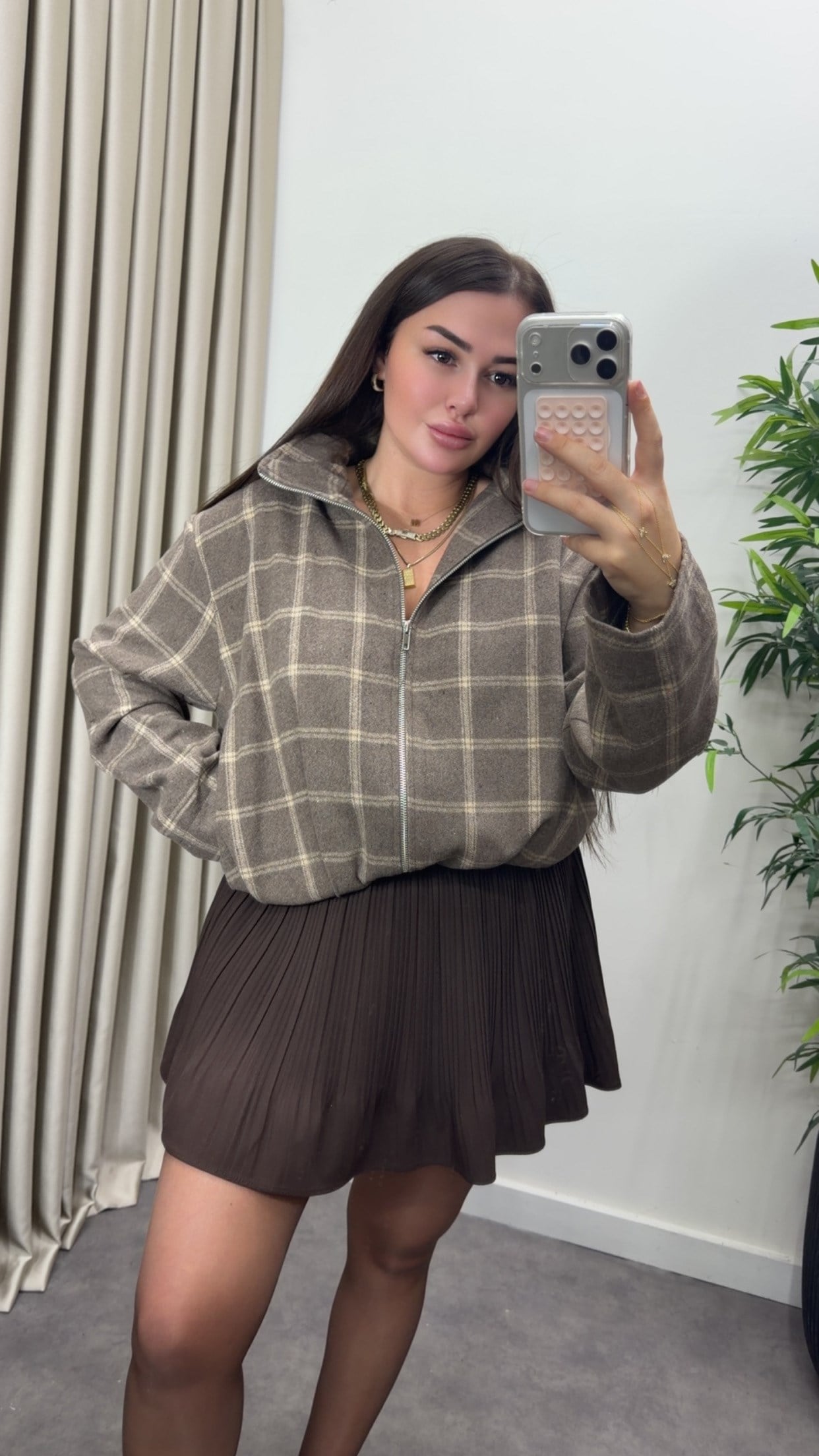 Ekose Bomber Ceket