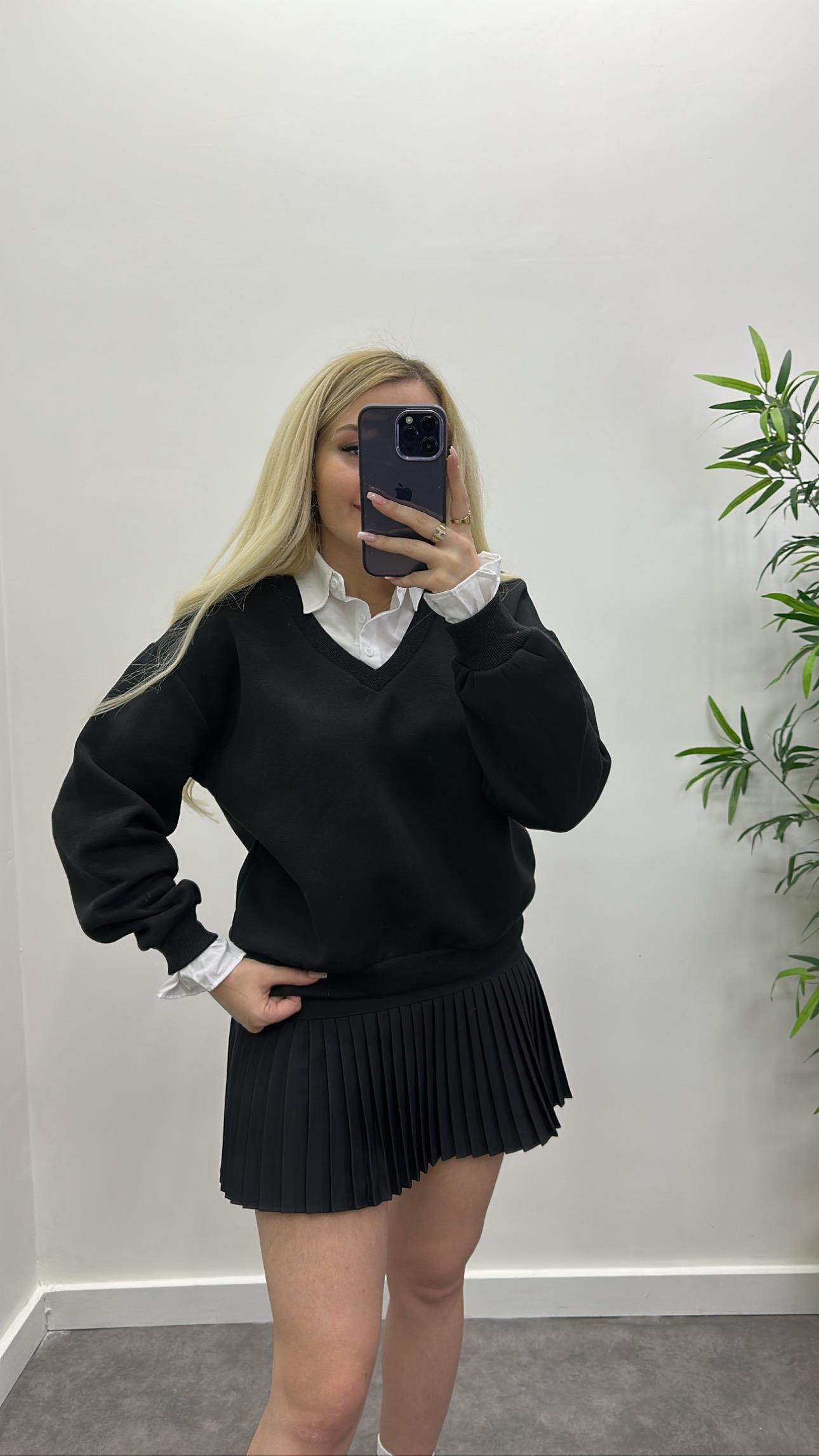 Gömlekli Sweat