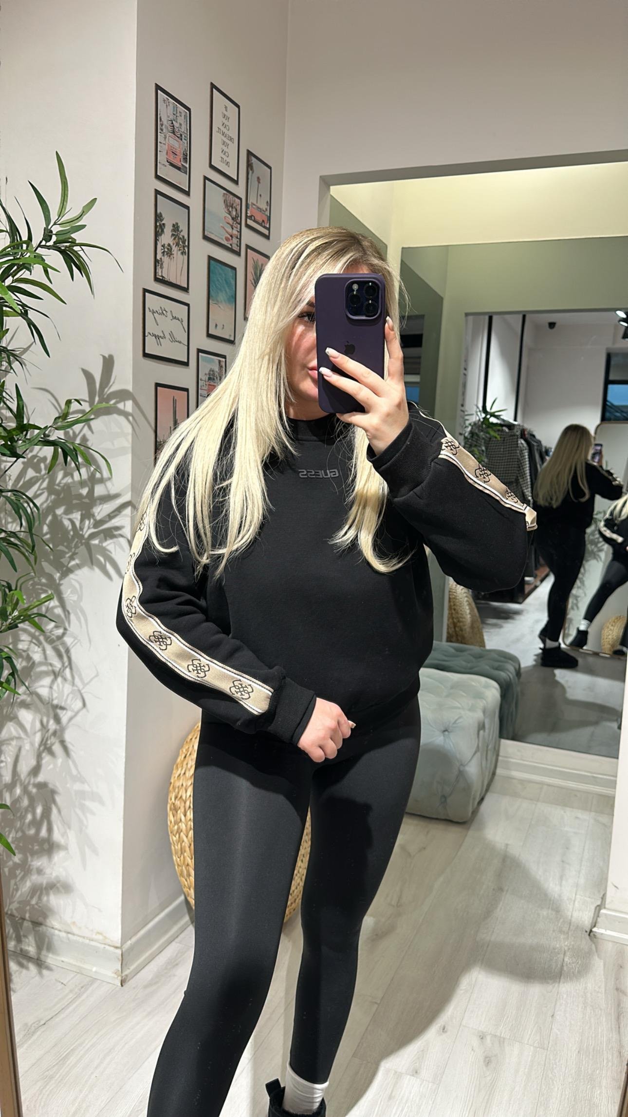 Guess Şardonlu Sweat