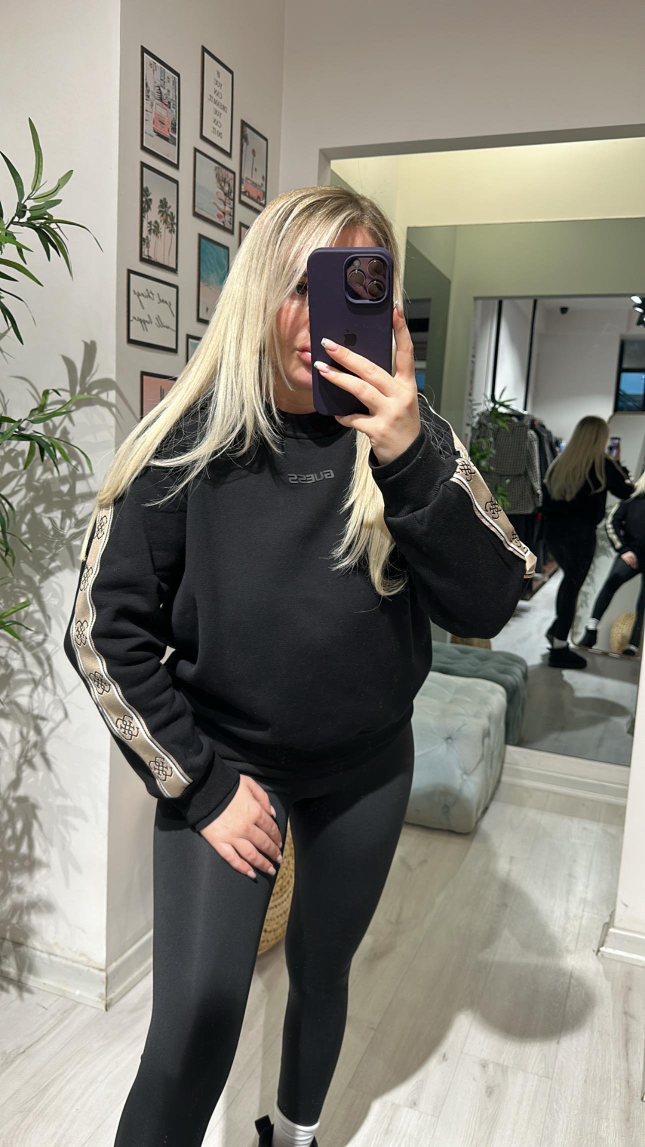 Guess Şardonlu Sweat
