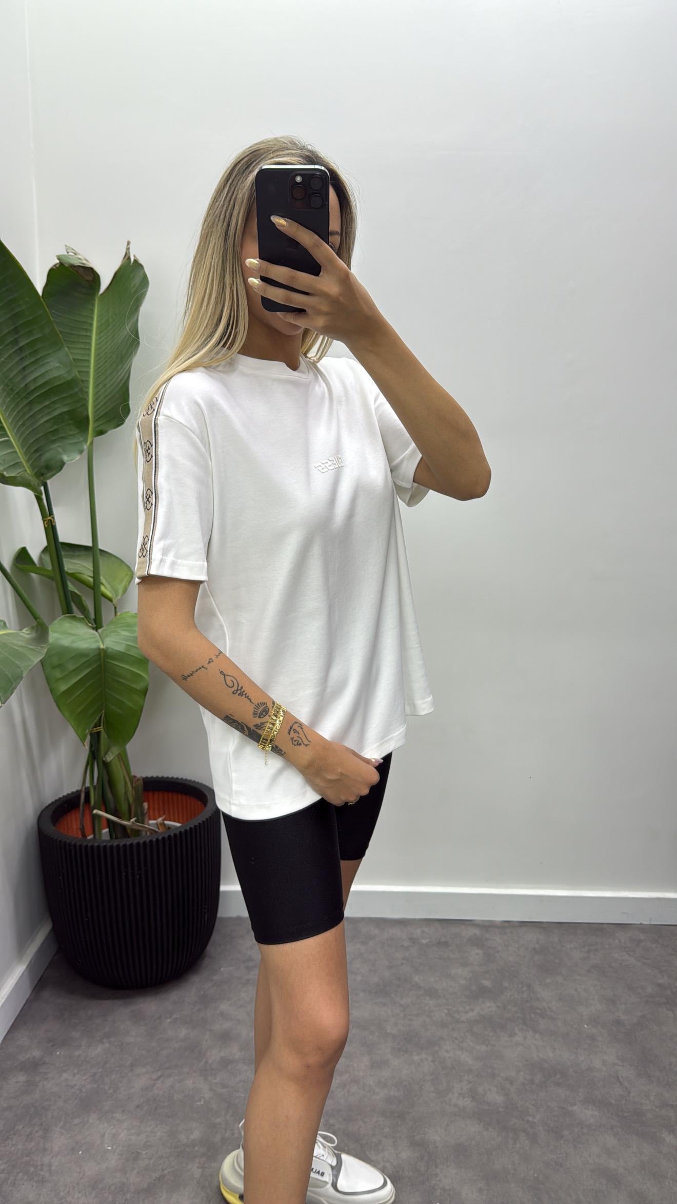 Guess Şeritli T-Shirt