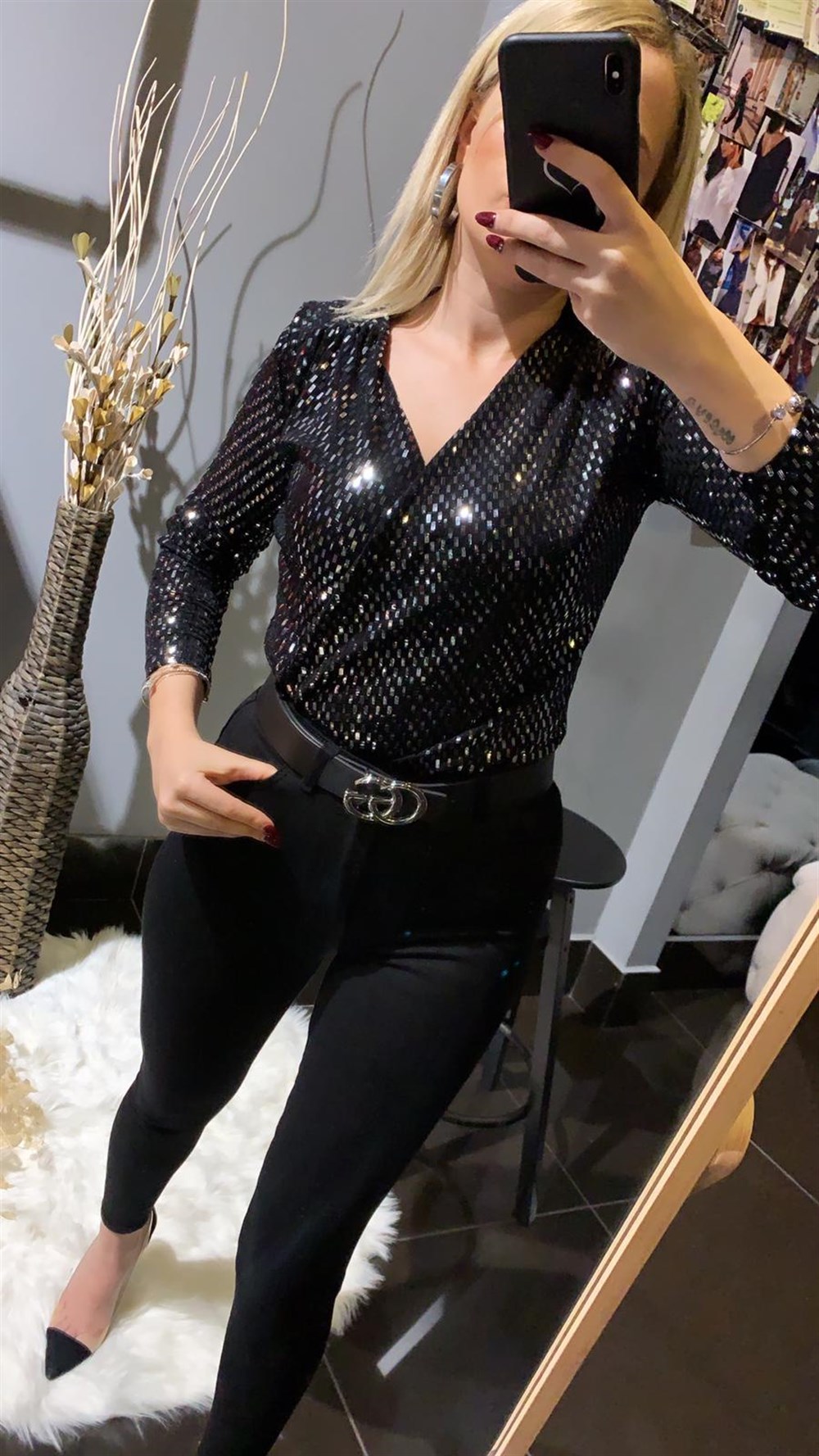 Gümüş Bodysuit