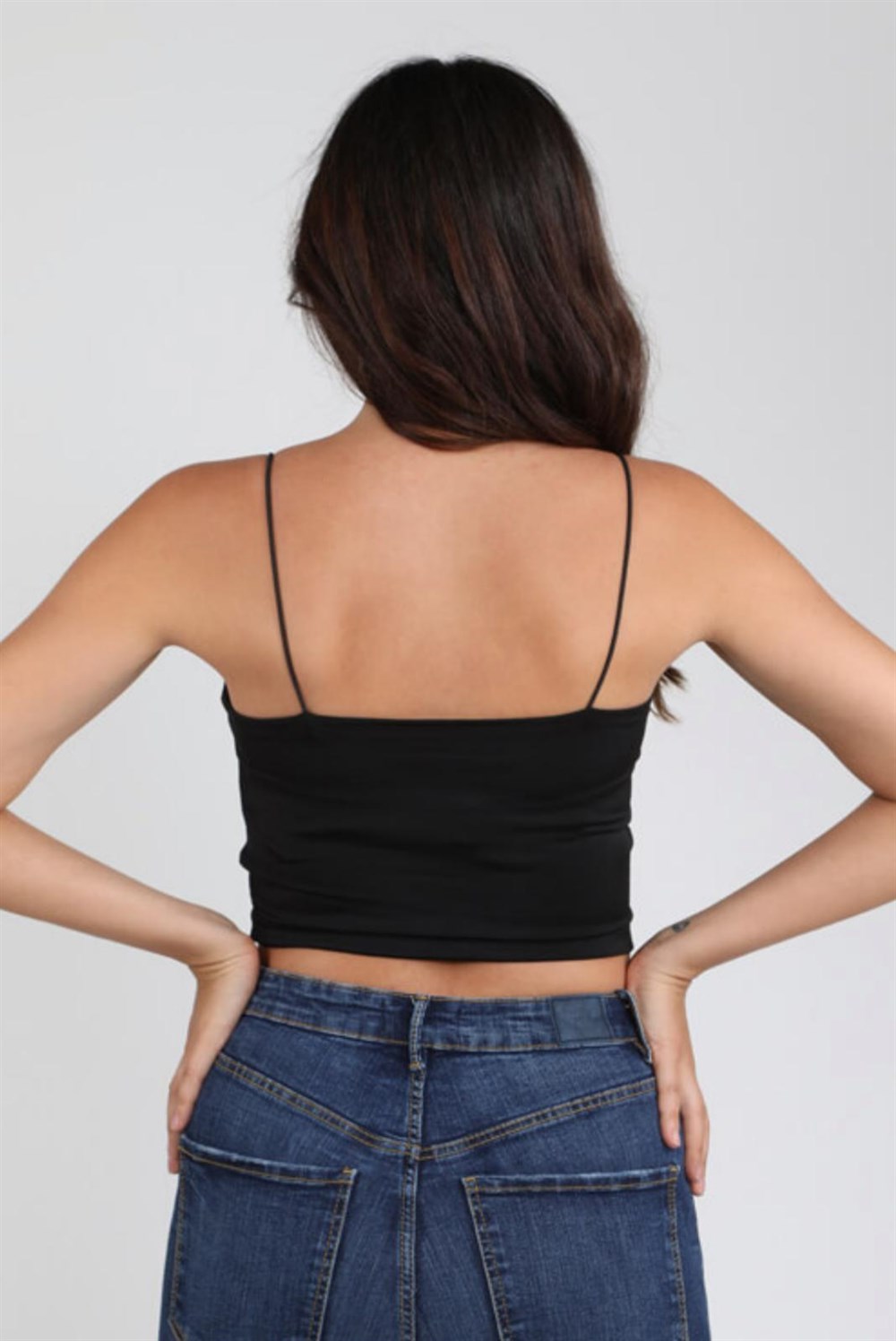 İnce Askılı Crop Top
