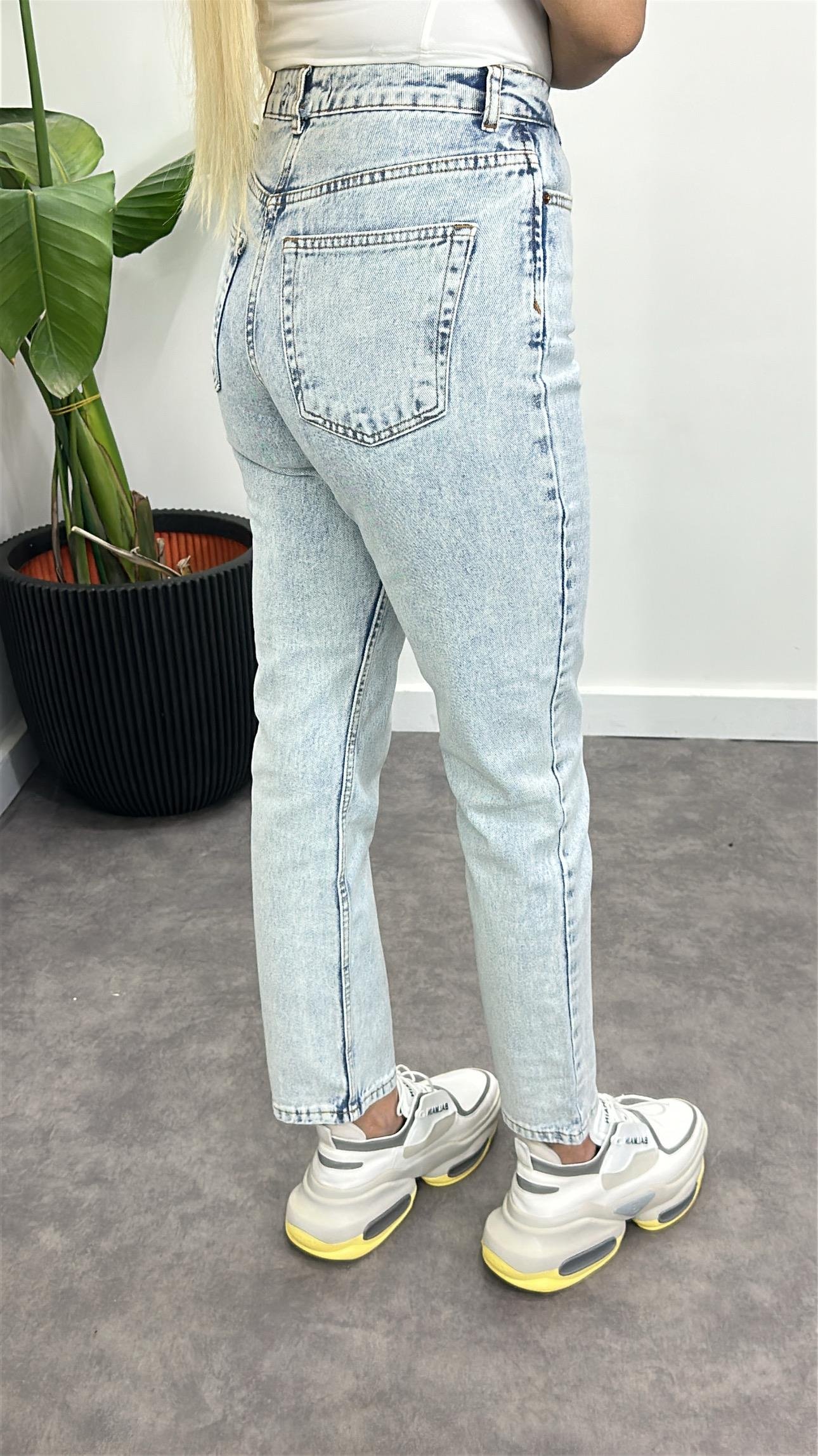 Kar Yıkama Straıght Jean