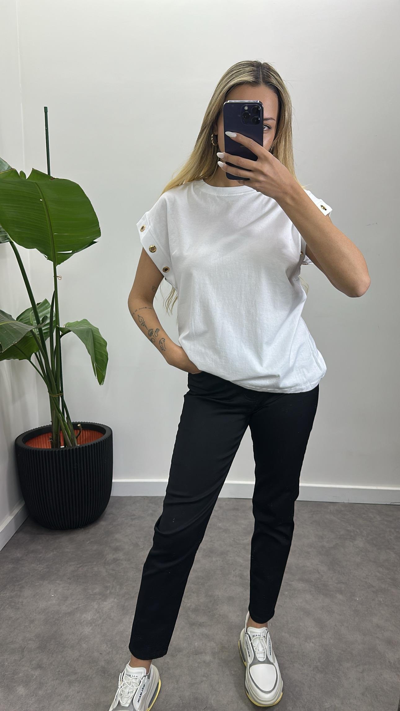 Kolu Kuş Gözlü T-Shirt