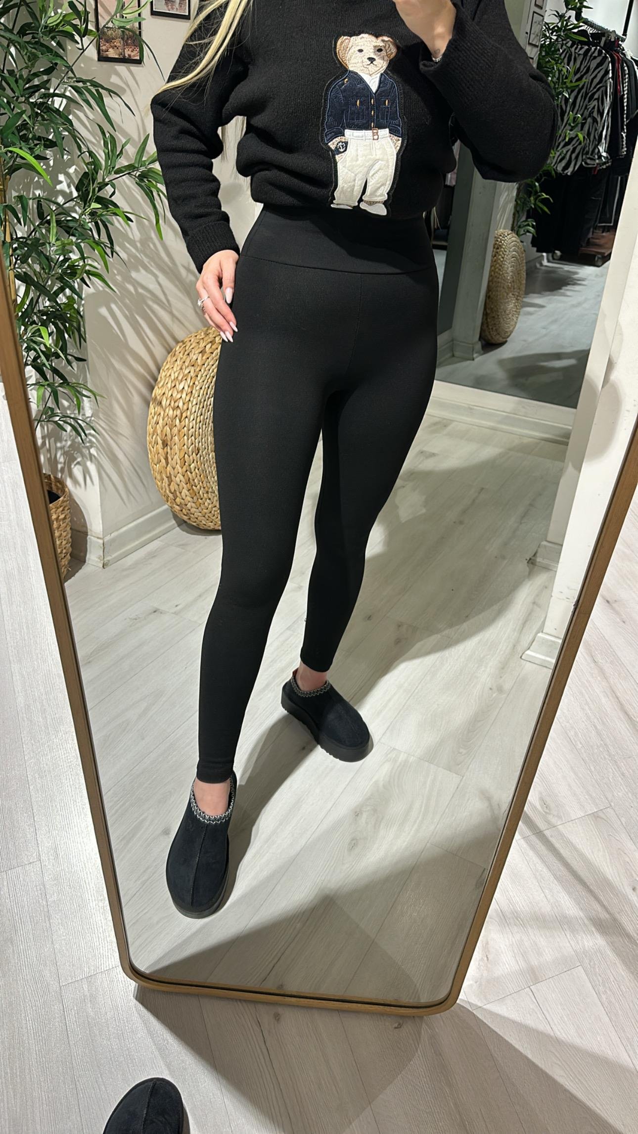 Korseli Geniş Kemer Şardonlu Tayt