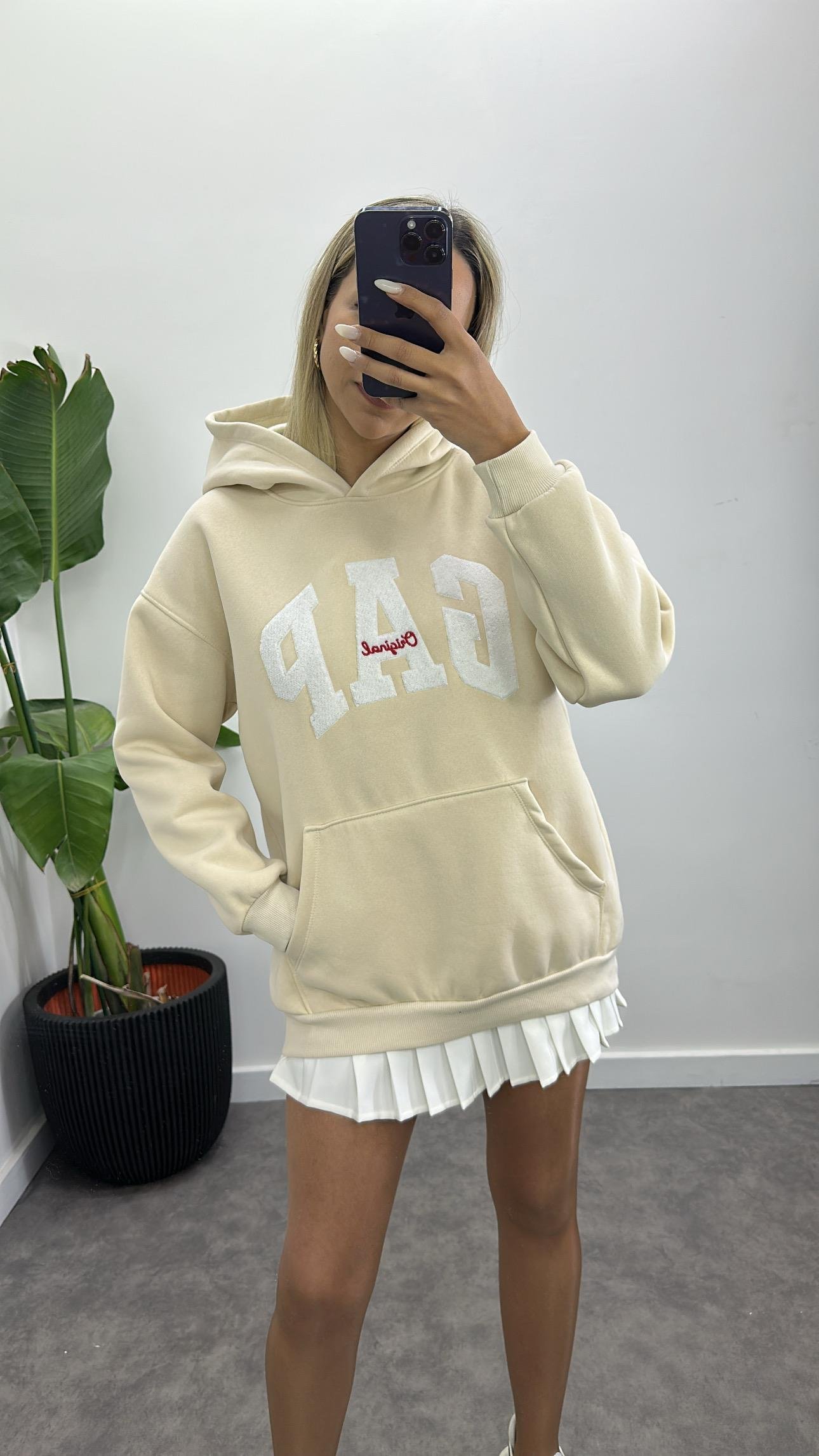 Marka Model Şardonlu Sweatshirt