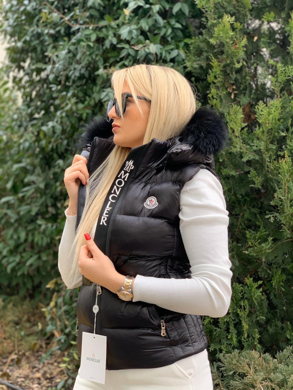 Moncler Model İthal Kürk Orjinal Yelek | Acar Boutique