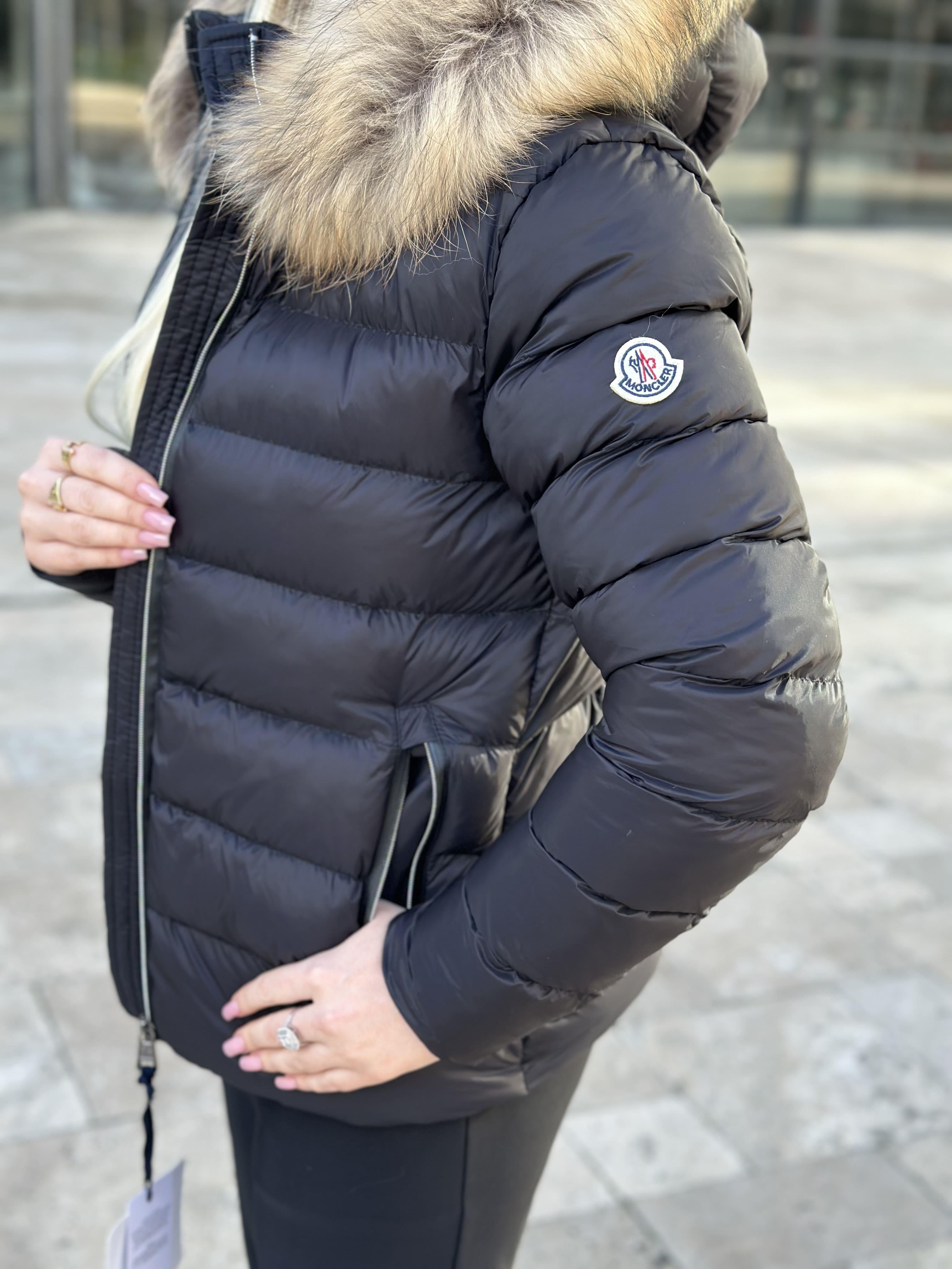 Mon*ler Model Kürklü Mont Mat