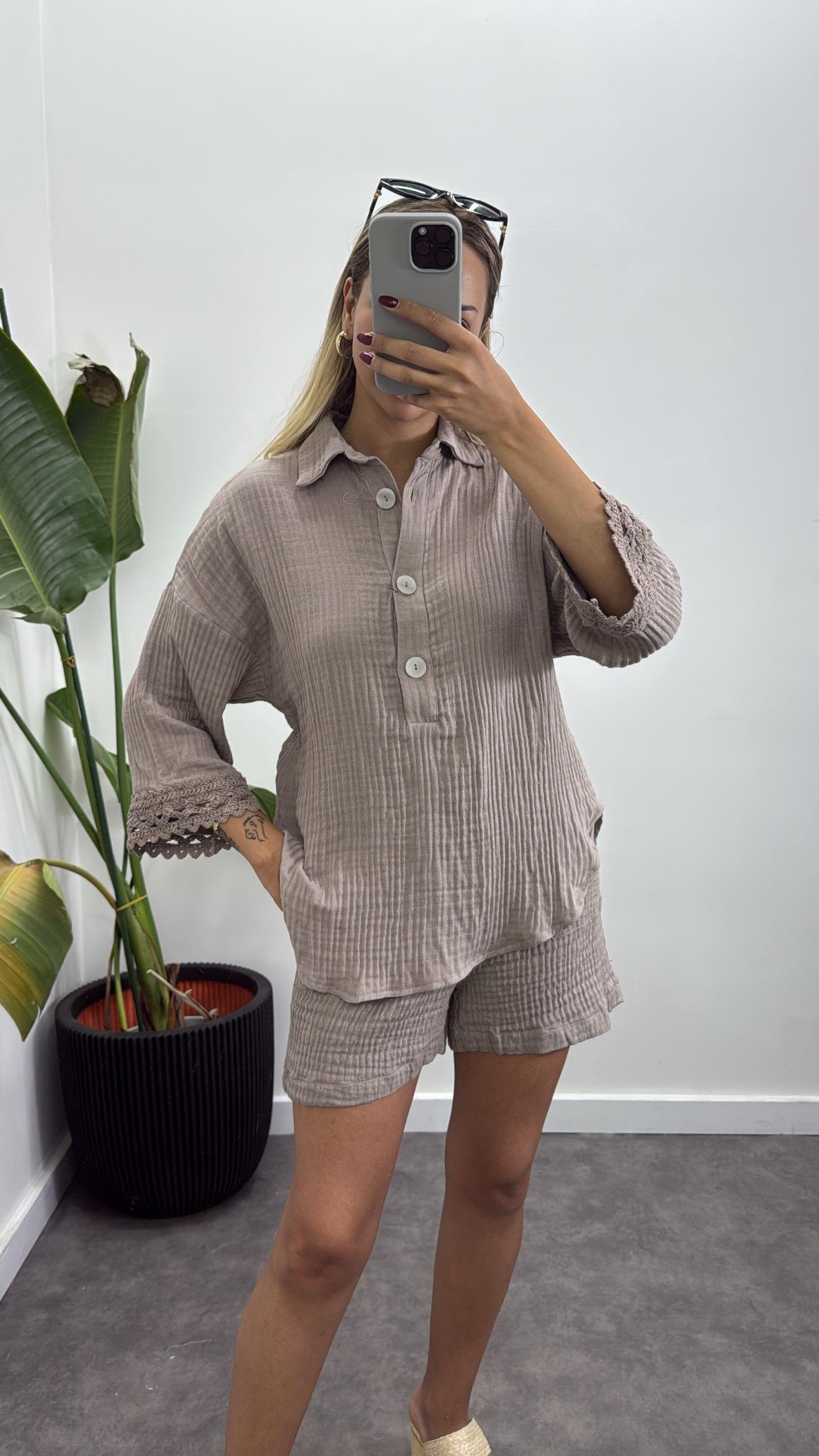 Müslin Güpürlü Takım