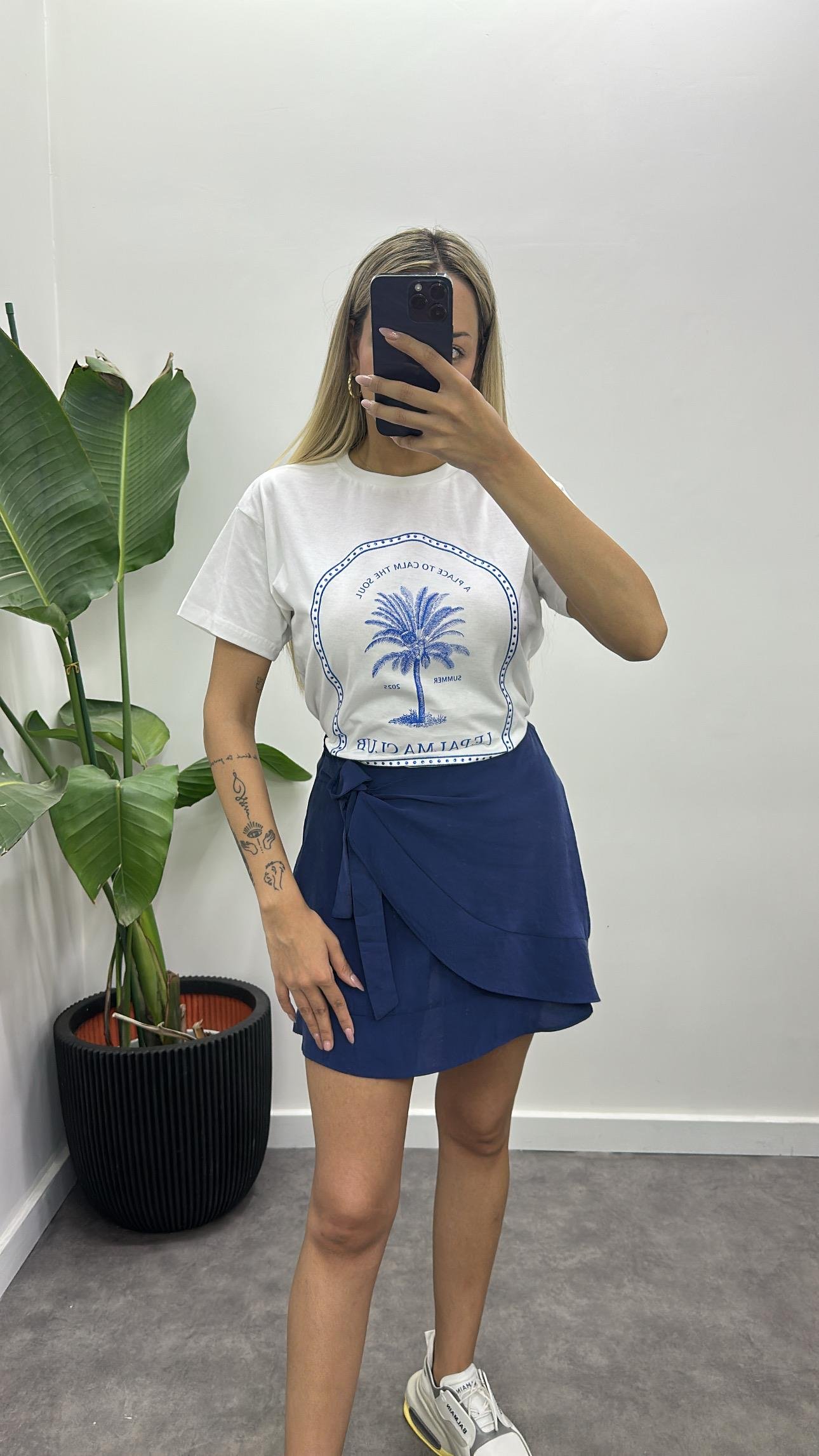 Palm Basic Tasarım T-Shirt