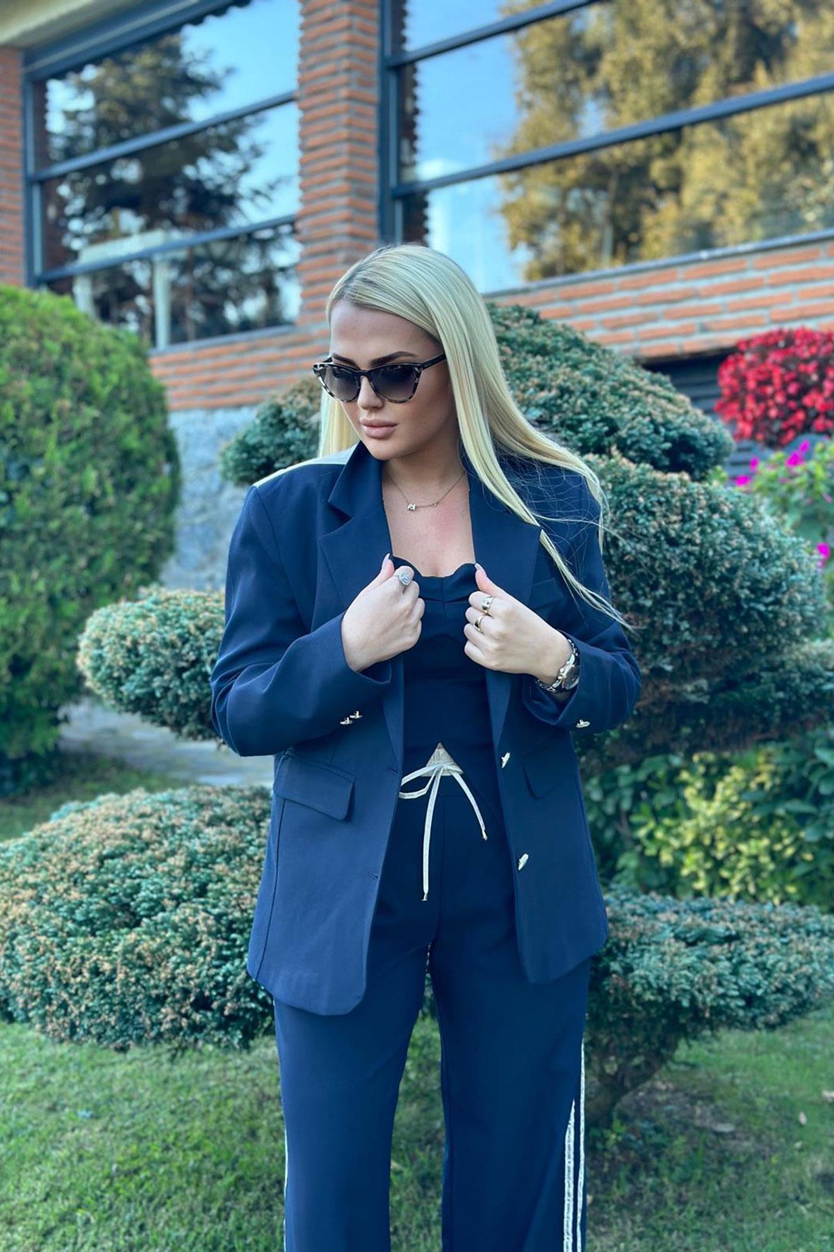 Paraşüt Detaylı Blazer Ceket