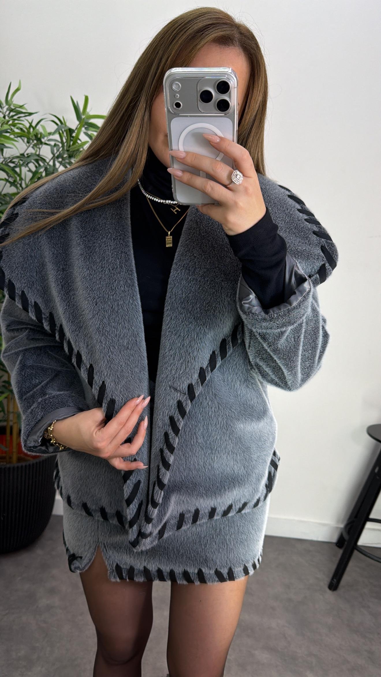 Premium Kalite Sakallı Yumoş Ceket