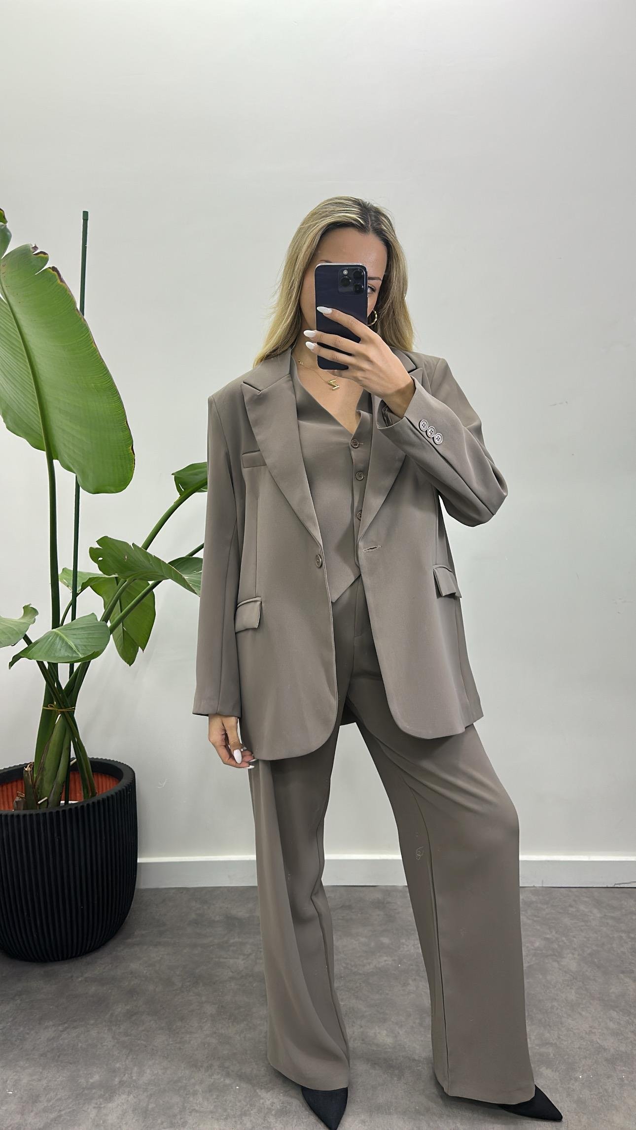 Premium Tek Düğmeli Blazer Ceket