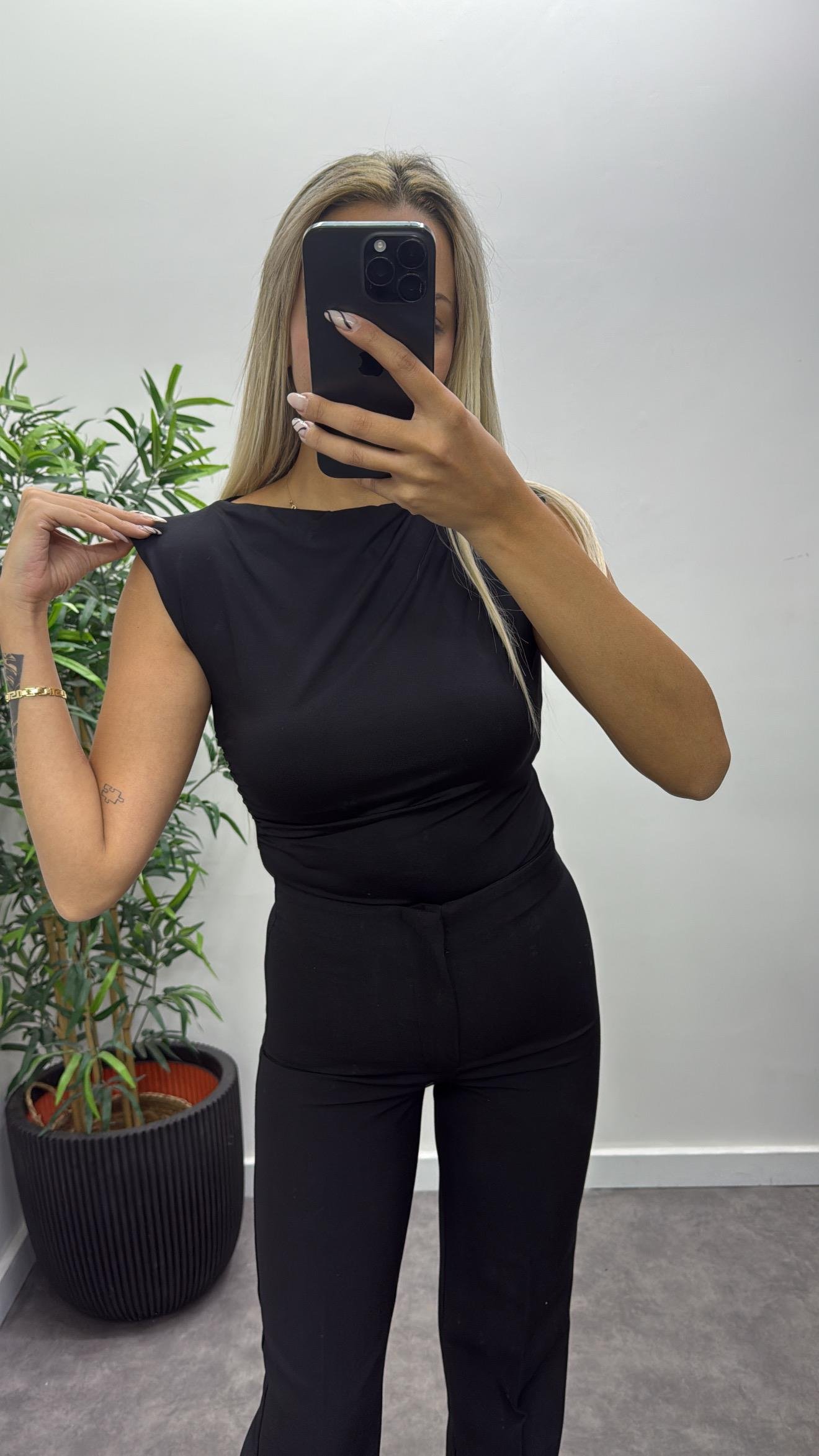 Sıfır Kol Çıtçıtlı Bodysuit