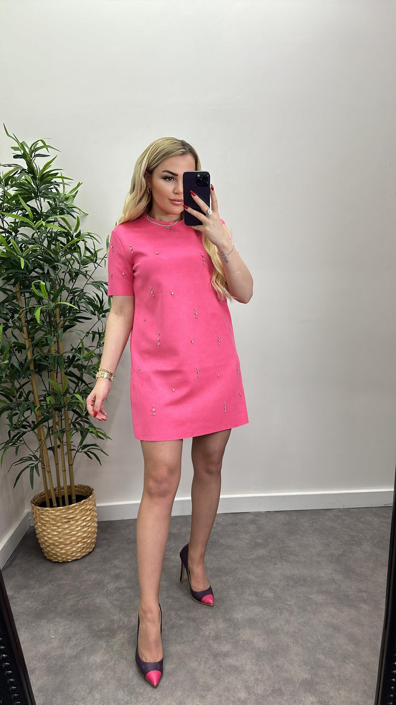 Taşlı Basic Elbise