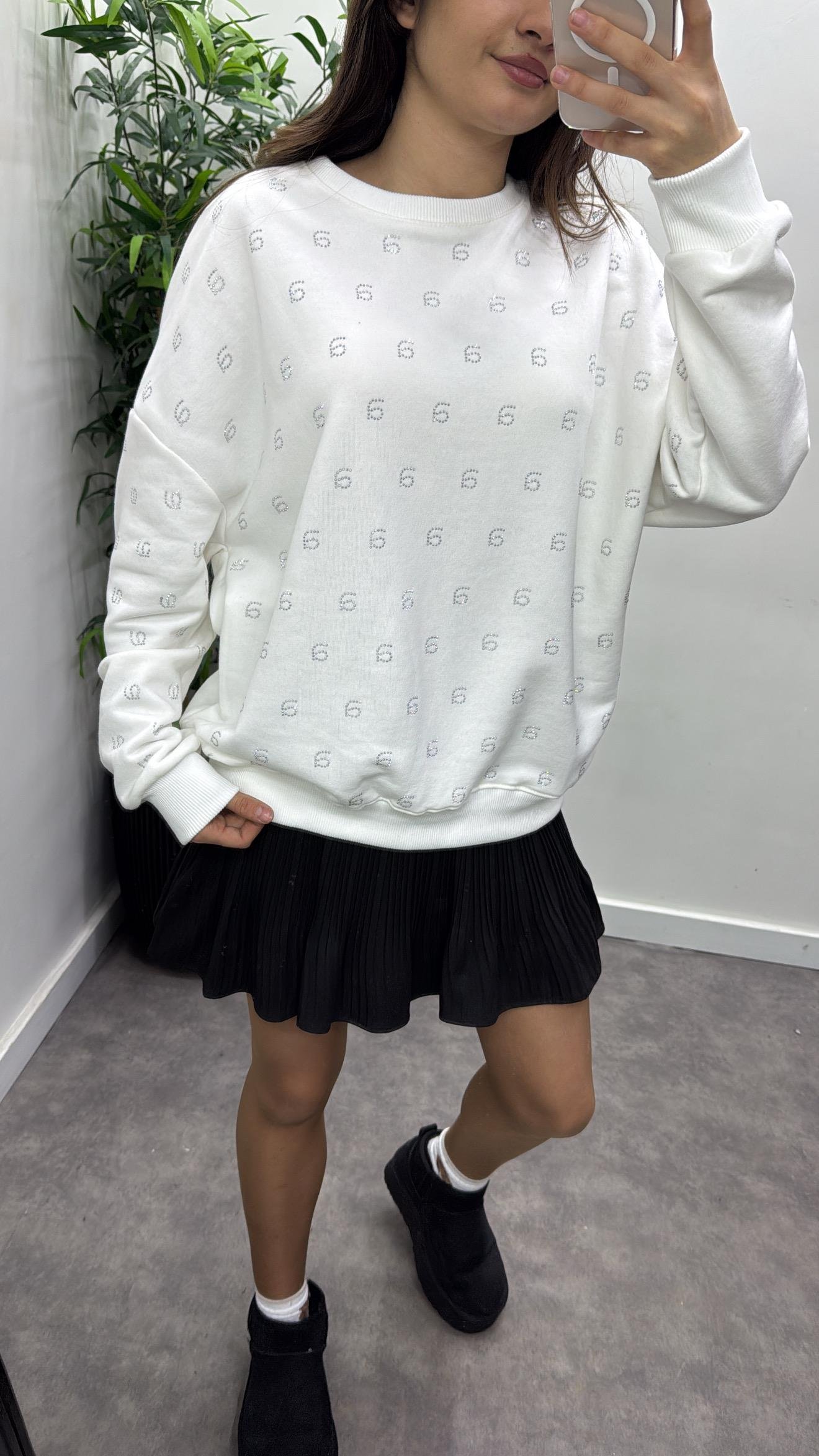 Taşlı Wang Sweat-Shirt