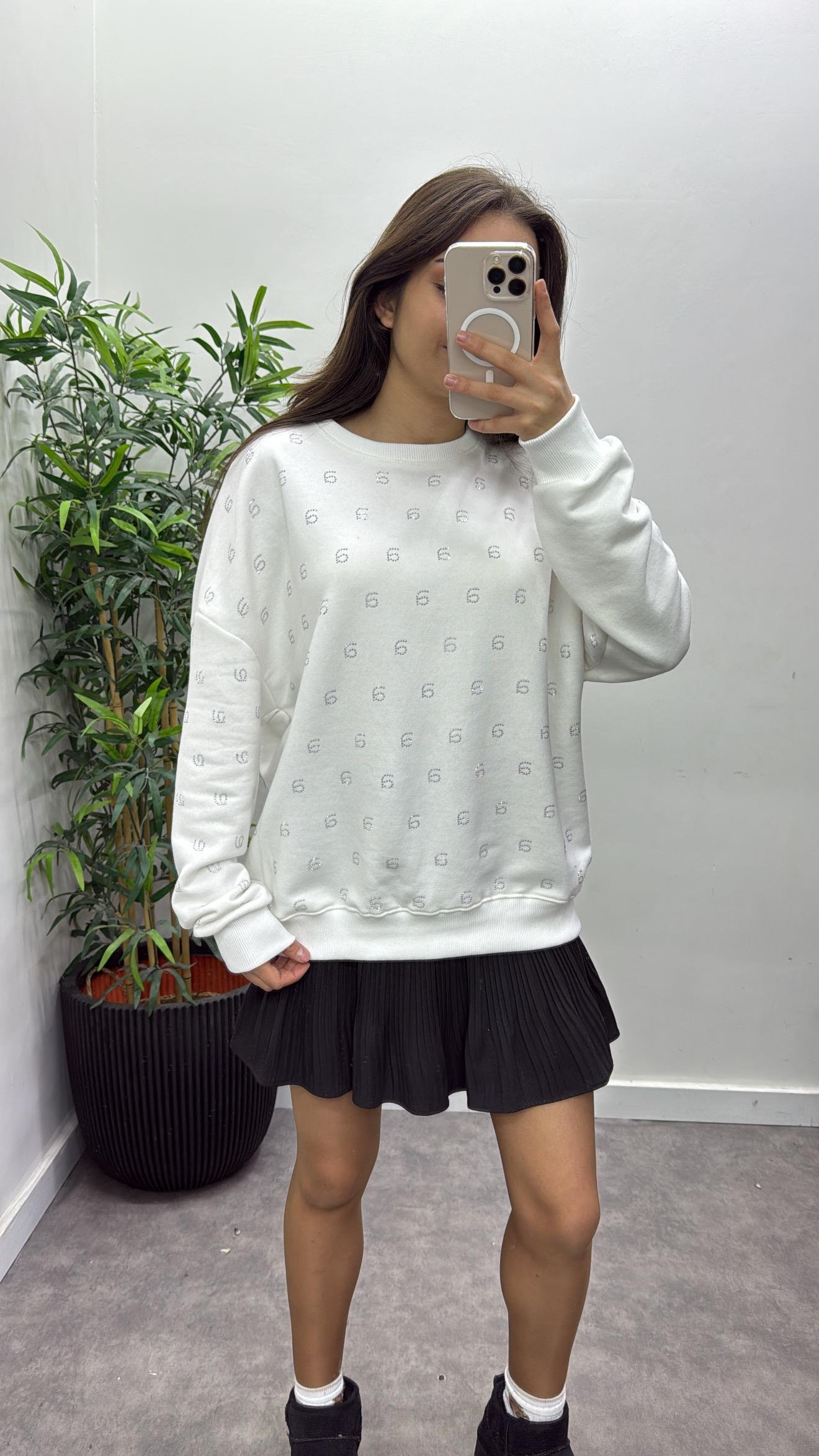 Taşlı Wang Sweat-Shirt