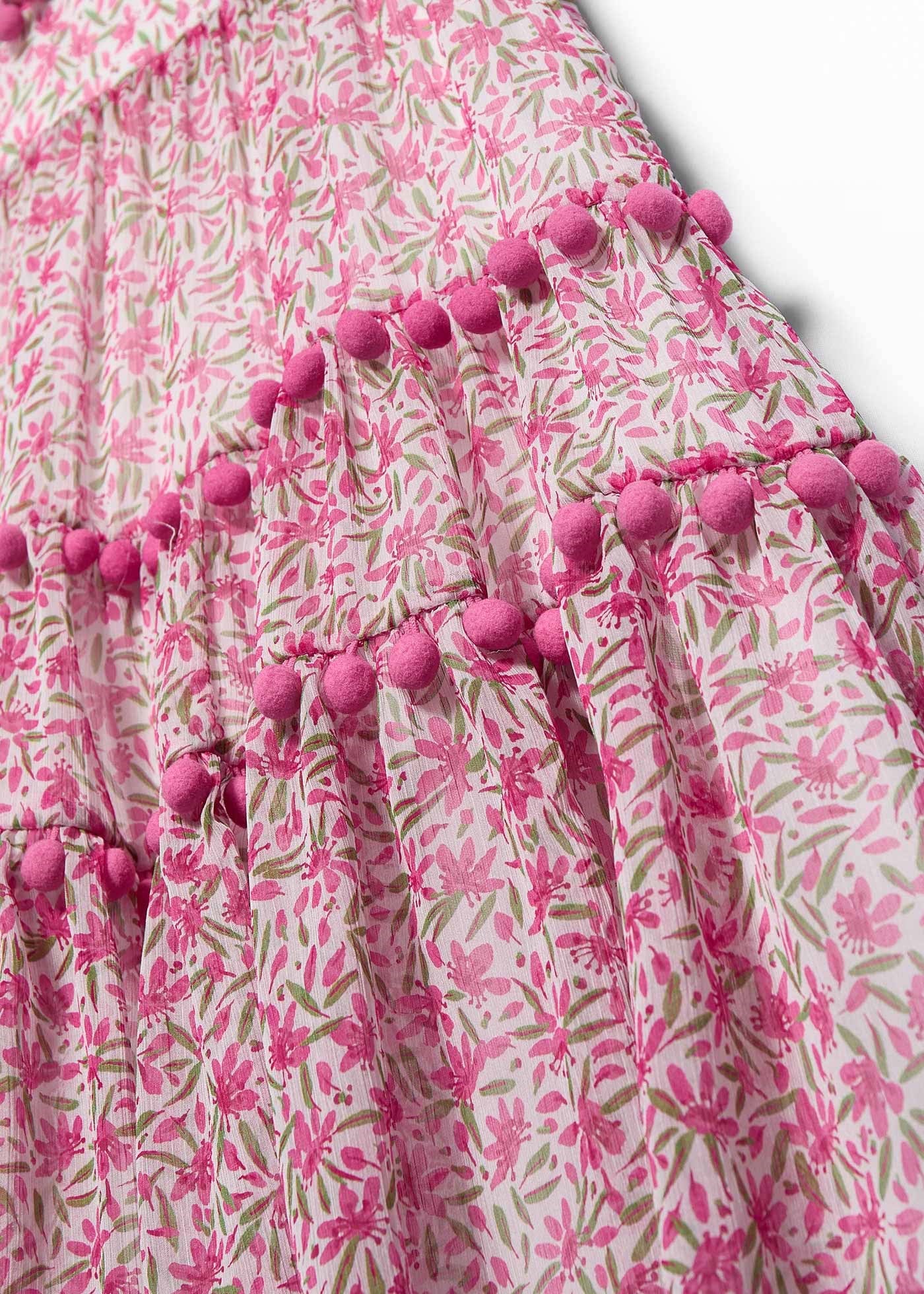 Mayoral Abel Lula Girl's Floral Chiffon Dress Pink