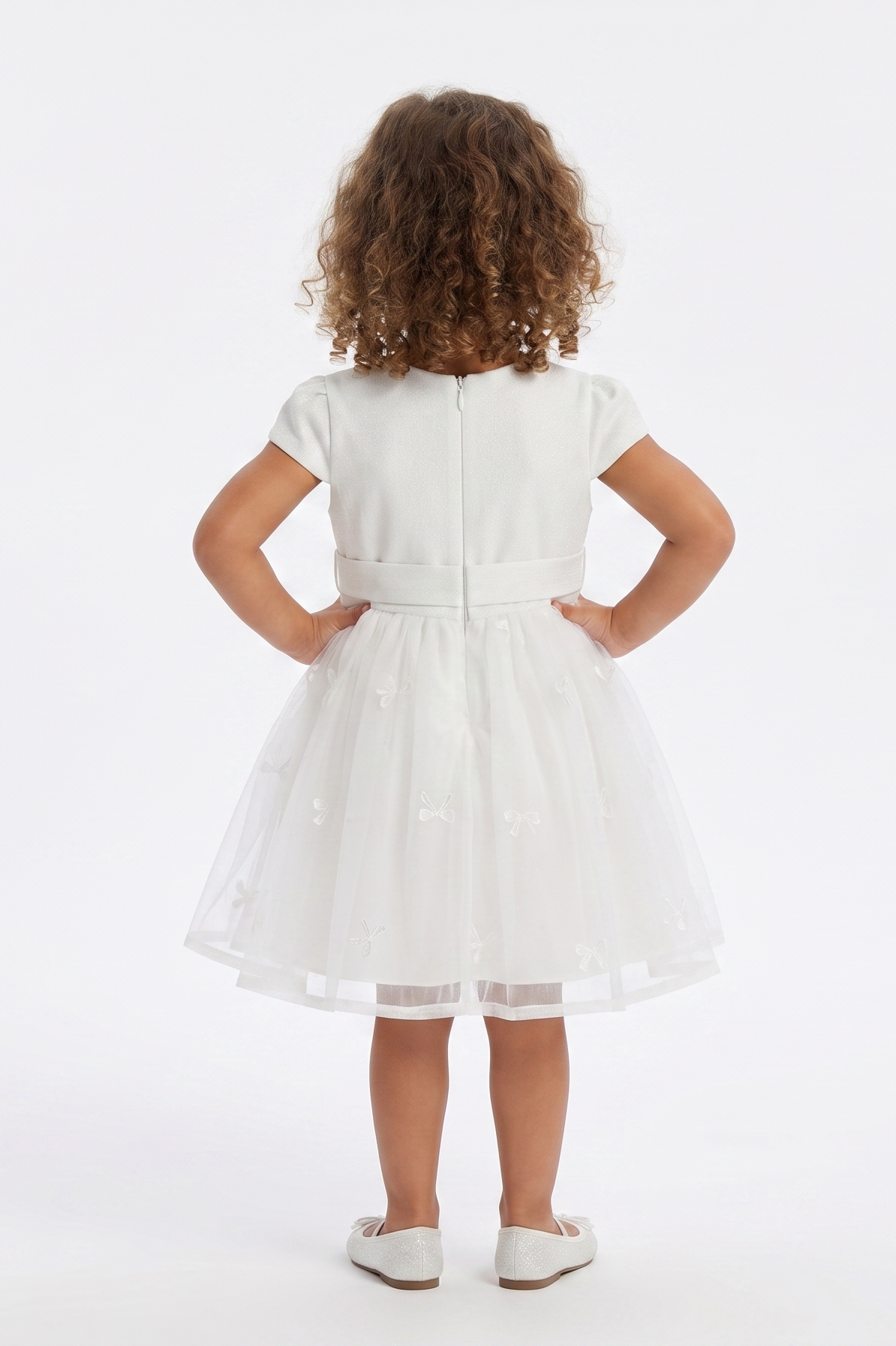 Mayoral Abel Lula Baby Girl Taffeta Bodice Dress White