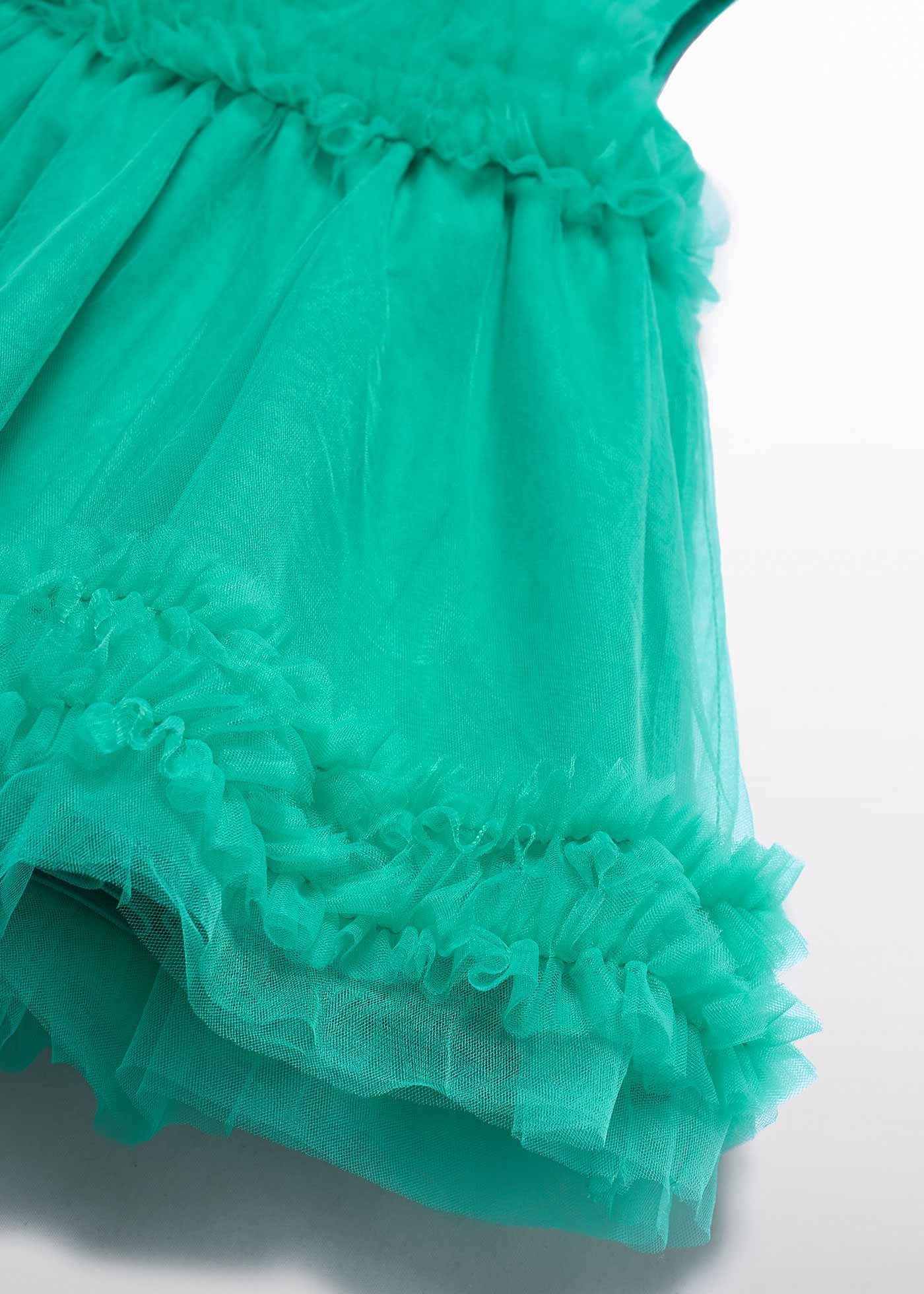 Mayoral Abel Lula Baby Girl Tulle Dress Green