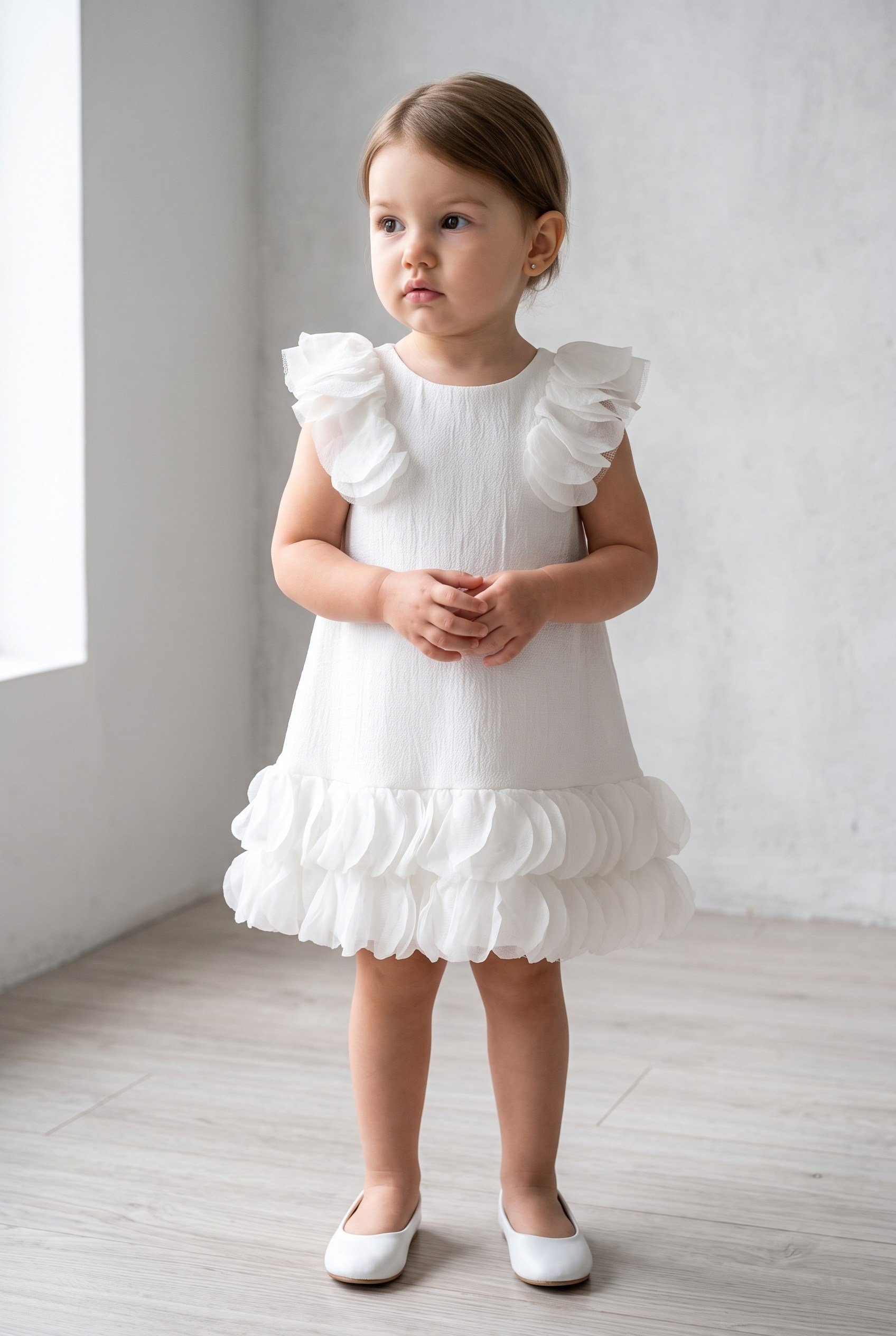Mayoral Abel Lula Baby Girl Tulle Dress White
