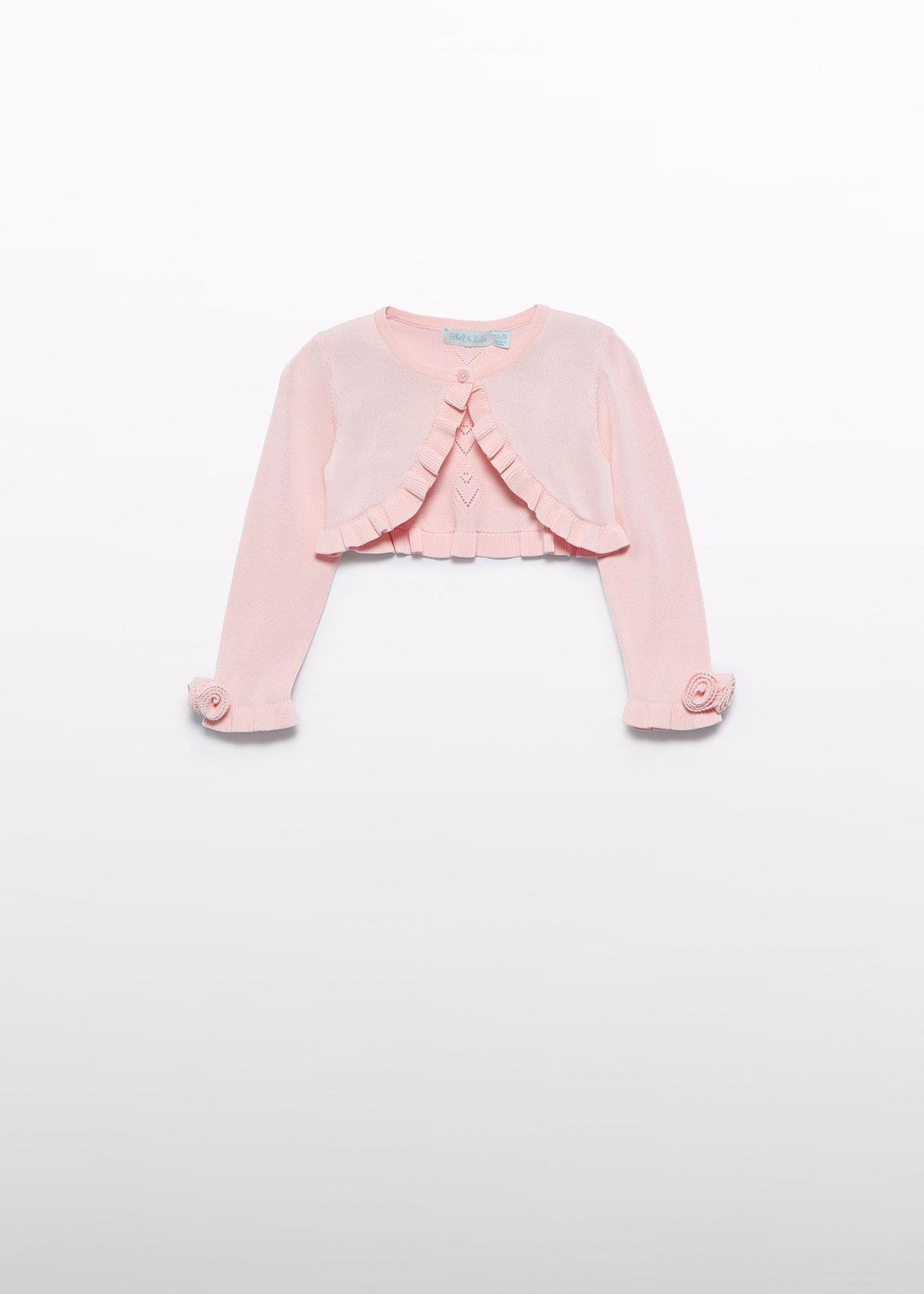 Mayoral Abel Lula Baby Girl Olive Bolero Pink