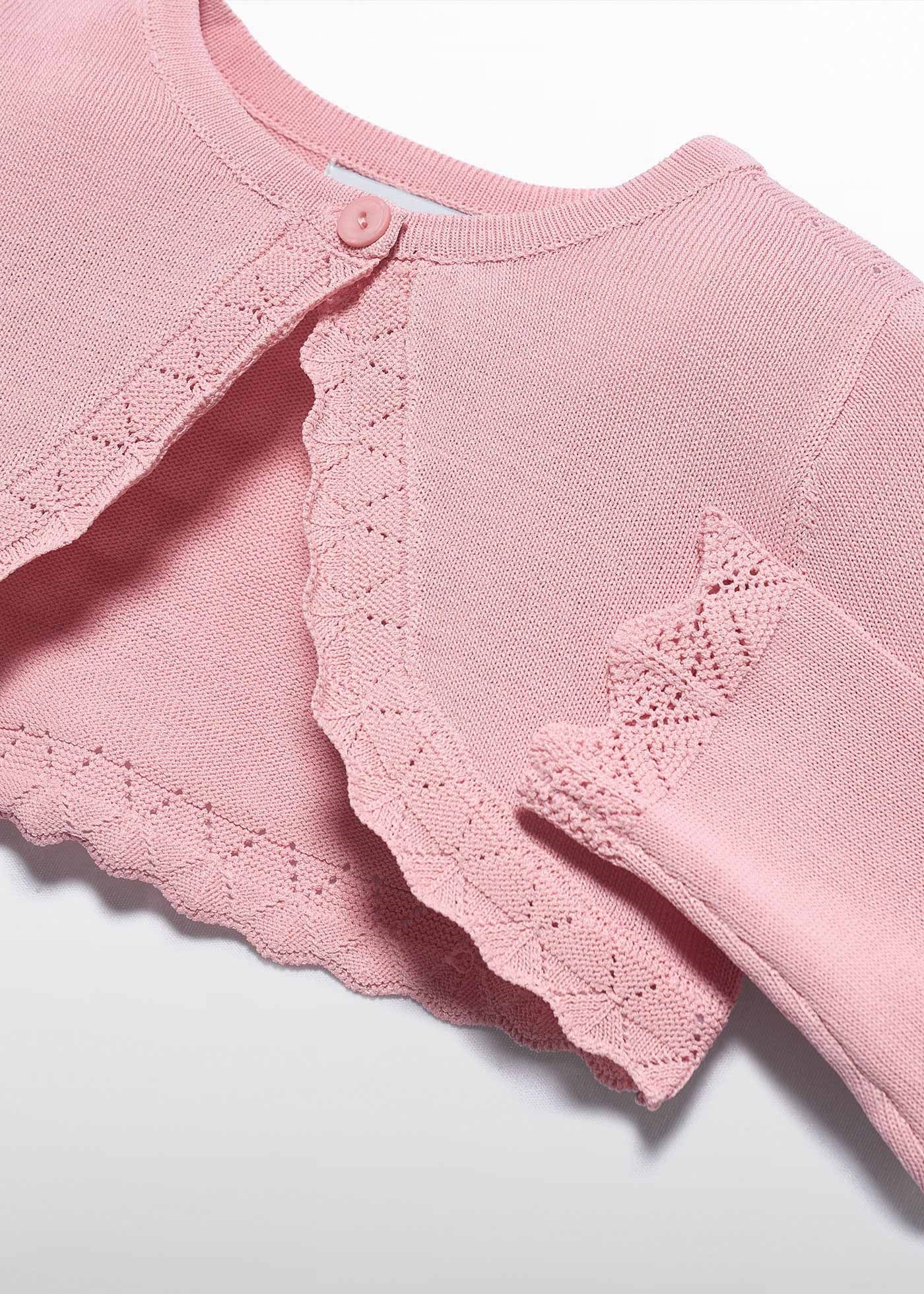 Mayoral Abel Lula Kız Bebek Merserize Bolero Pembe