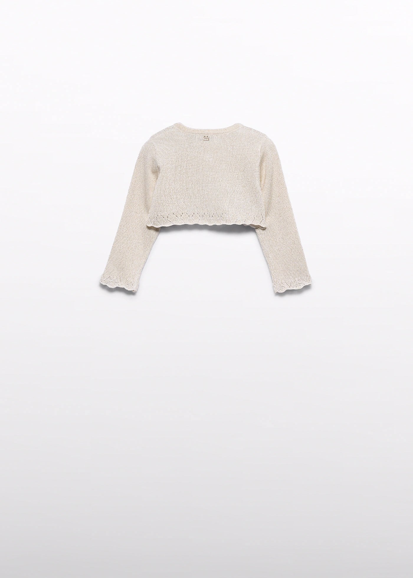 Mayoral Abel Lula Baby Girl Mercerized Bolero Beige
