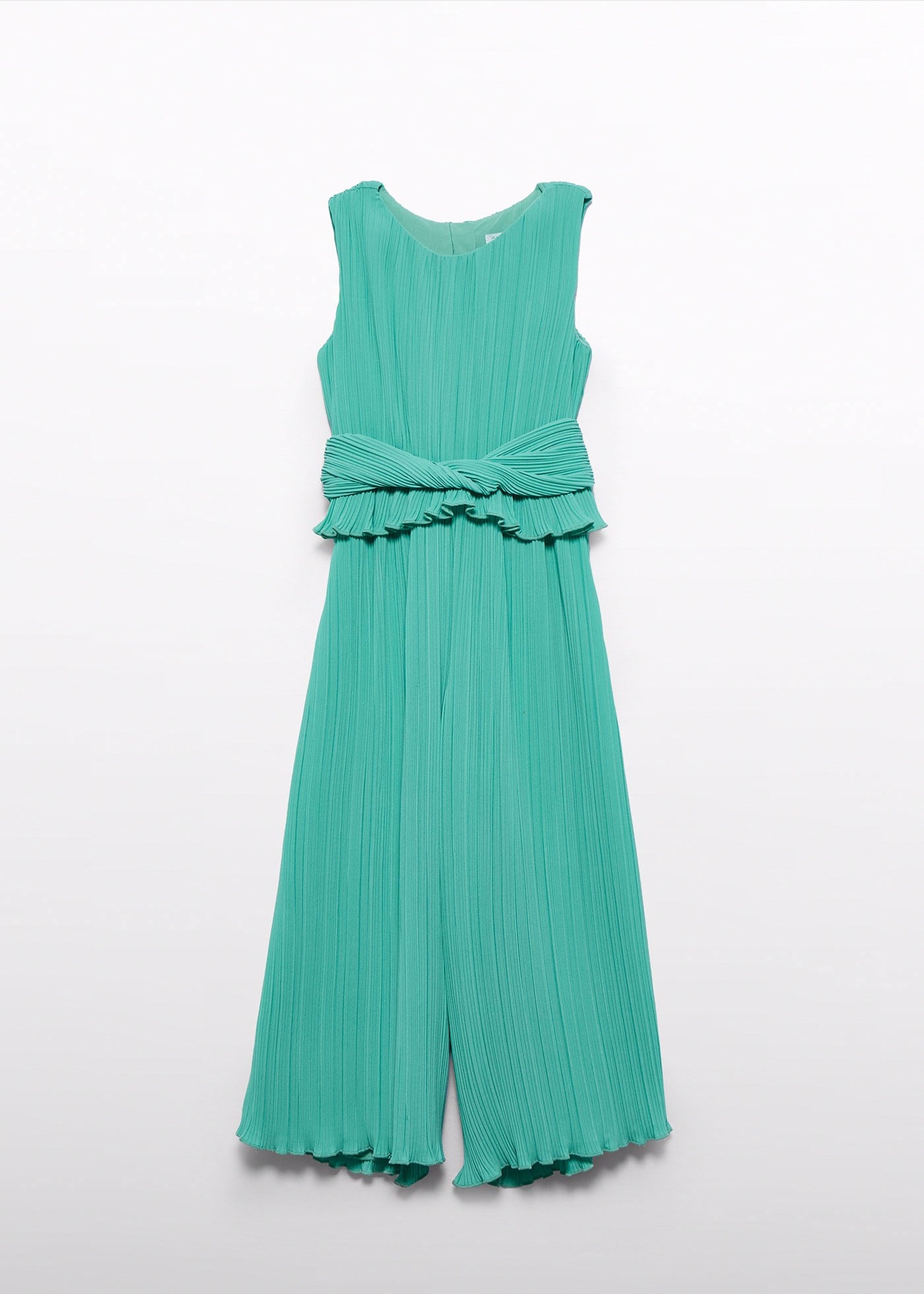 Mayoral Abel Lula Girls' Pleated Jumpsuit Green