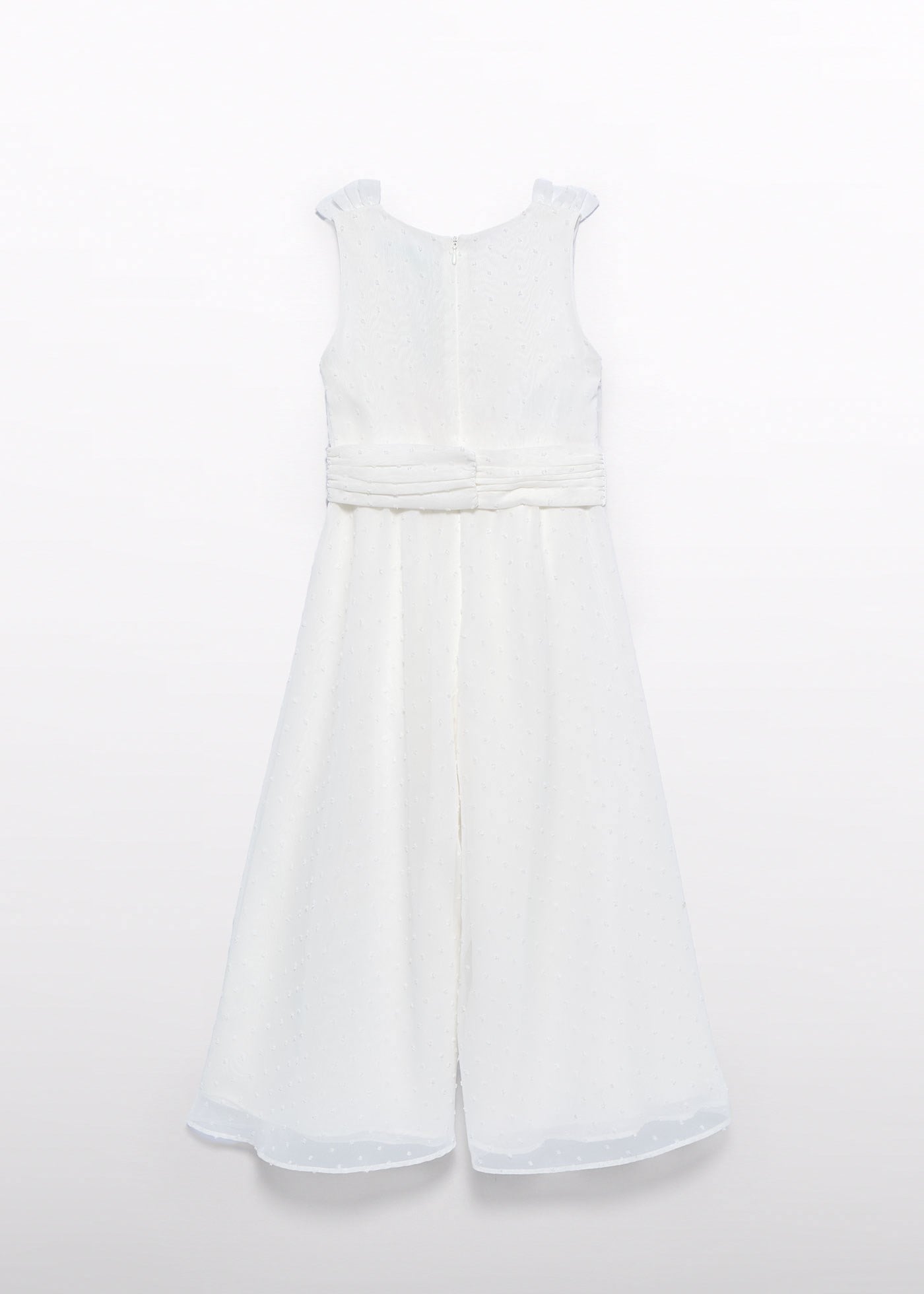 Mayoral Abel Lula Girls' Floral Belted Jumpsuit, Cream