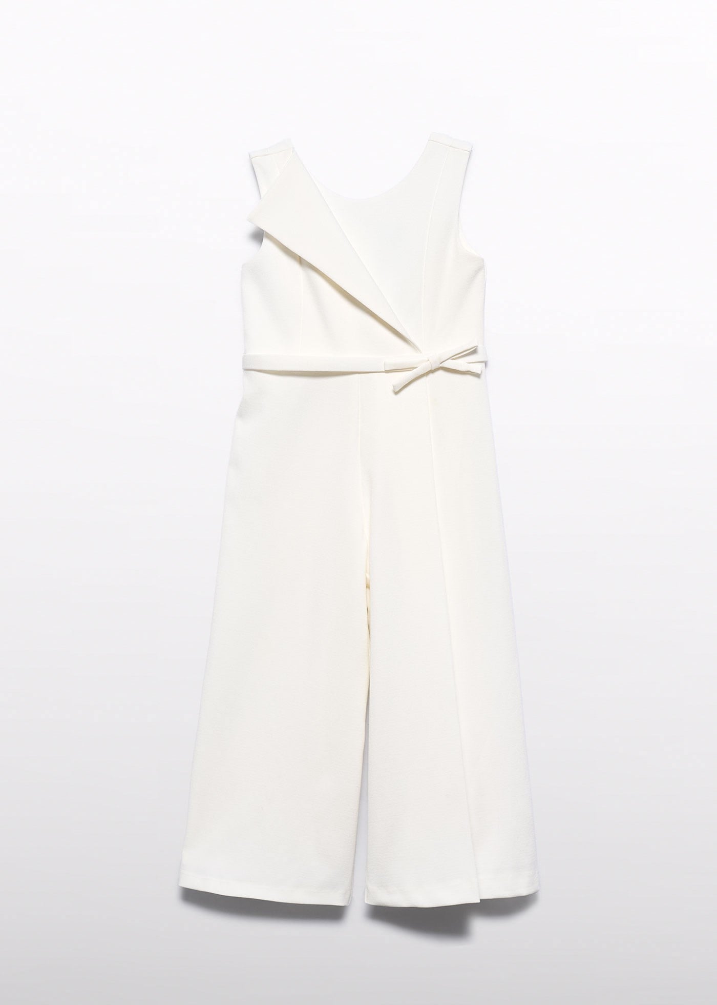 Mayoral Abel Lula Girls' Belted Jumpsuit White