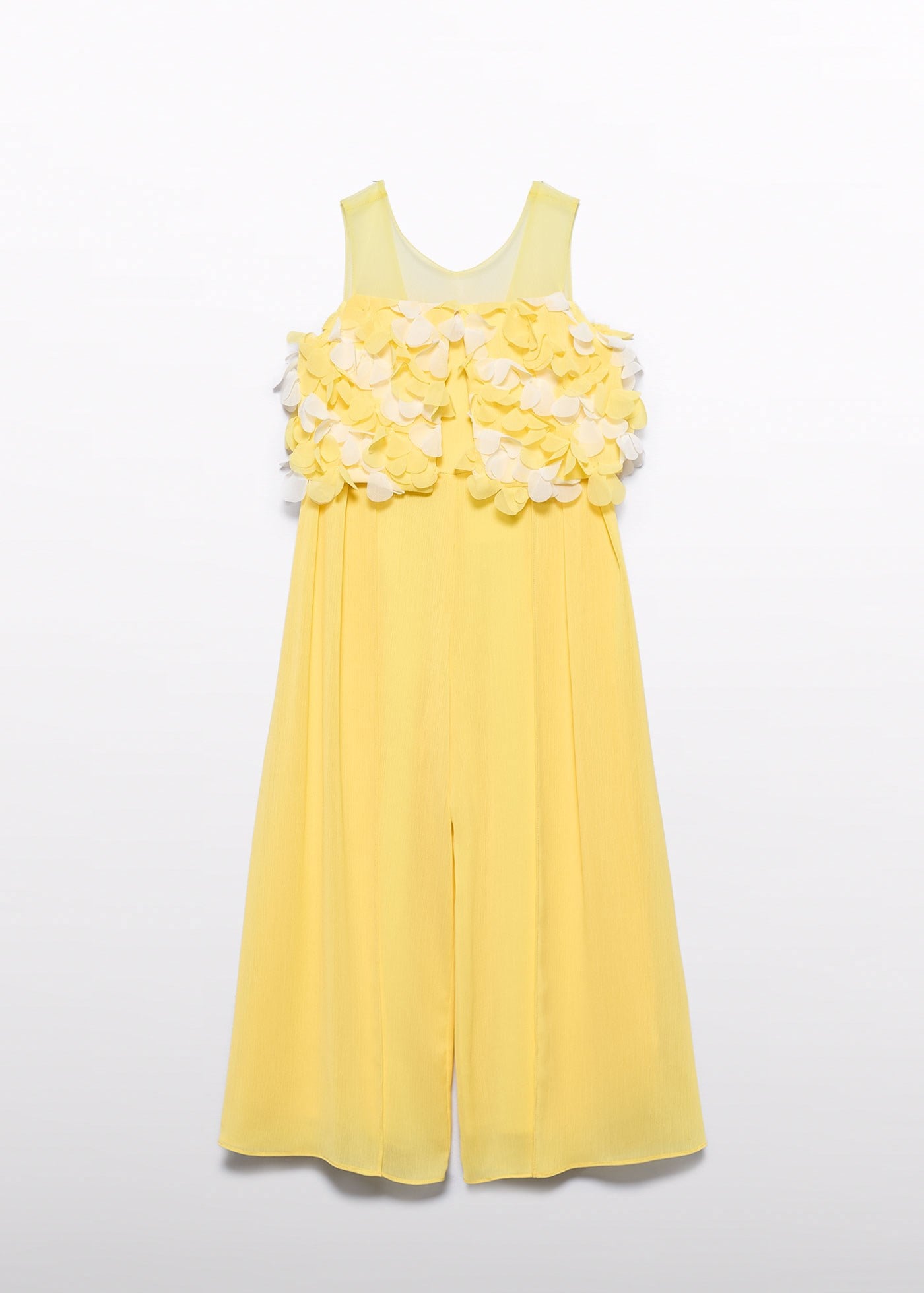 Mayoral Abel Lula Girl's Crepe Jumpsuit Yellow