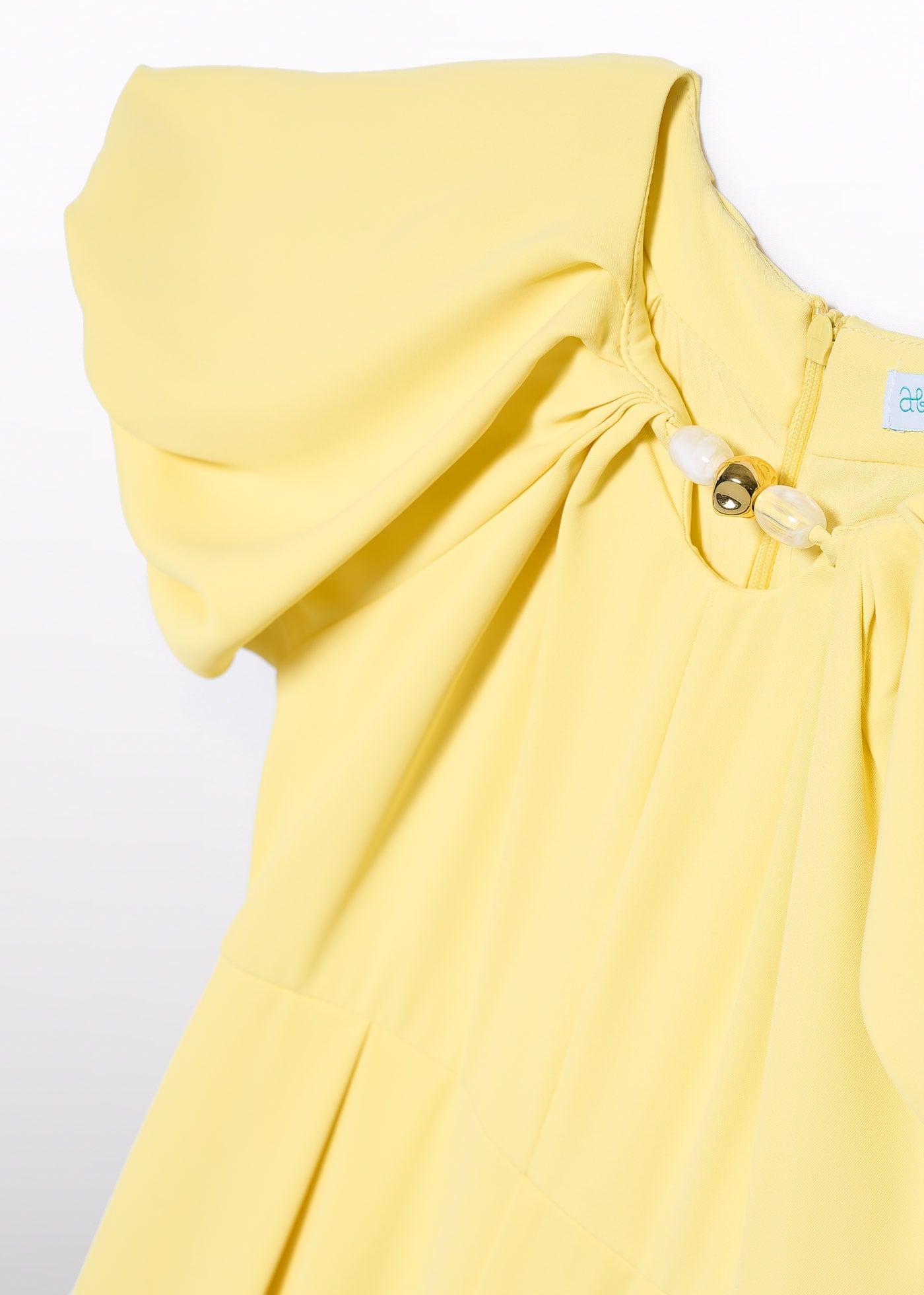 Mayoral Abel Lula Girl's Crepe Long Formal Jumpsuit Yellow