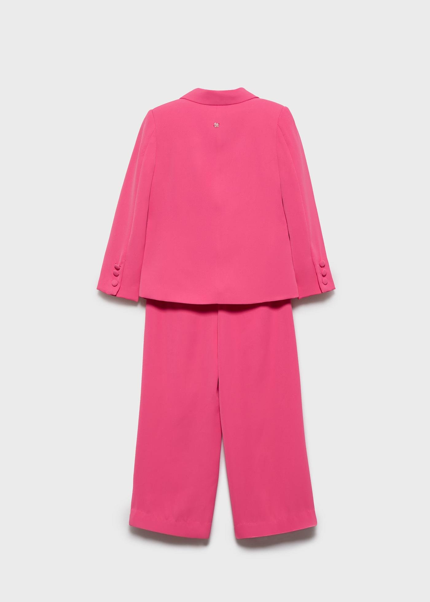 Mayoral Abel Lula Girls' Queens Formal Jacket and Pants Set Pink