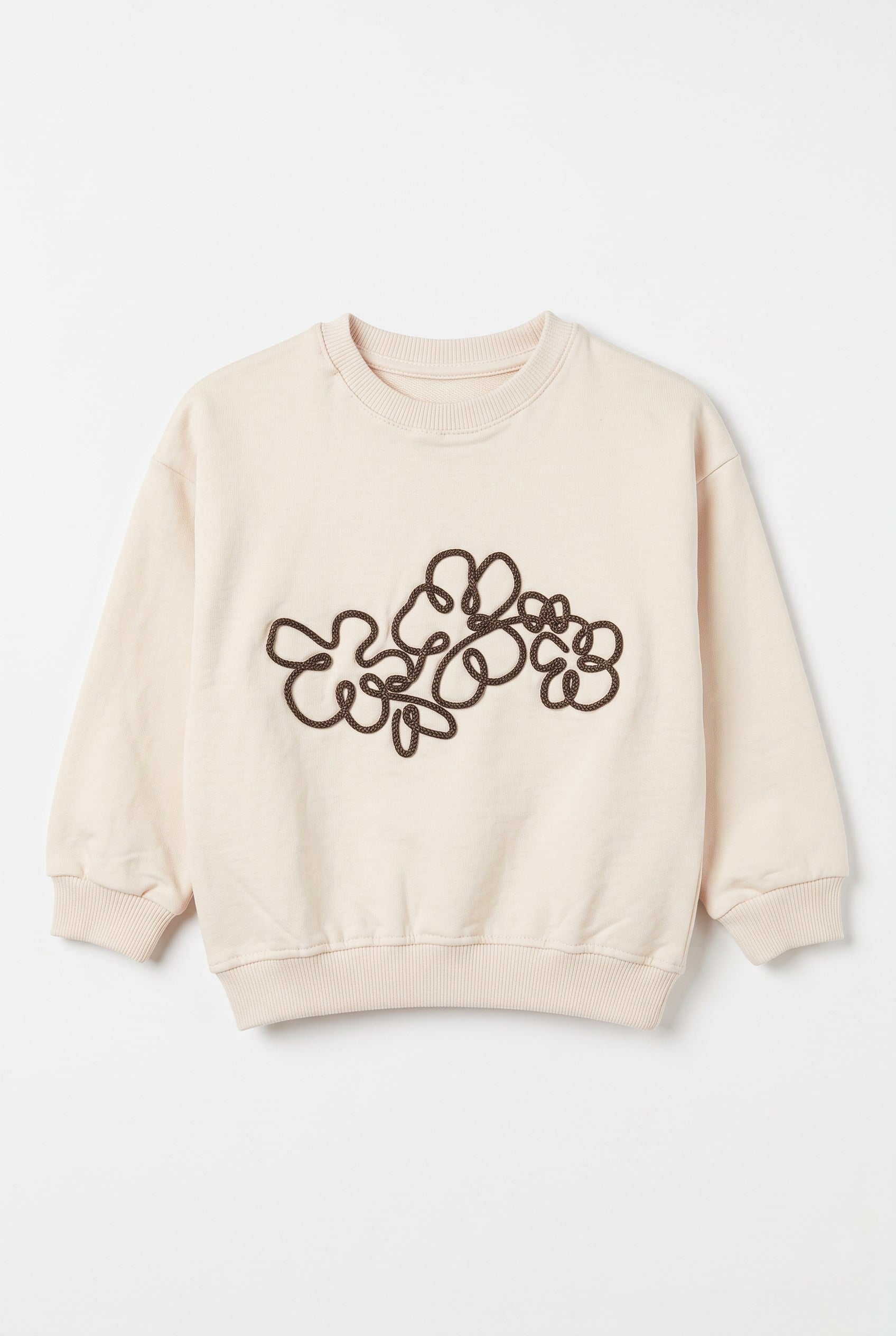 4-8 Yaş Kız Çocuk Sweatshirt Bej