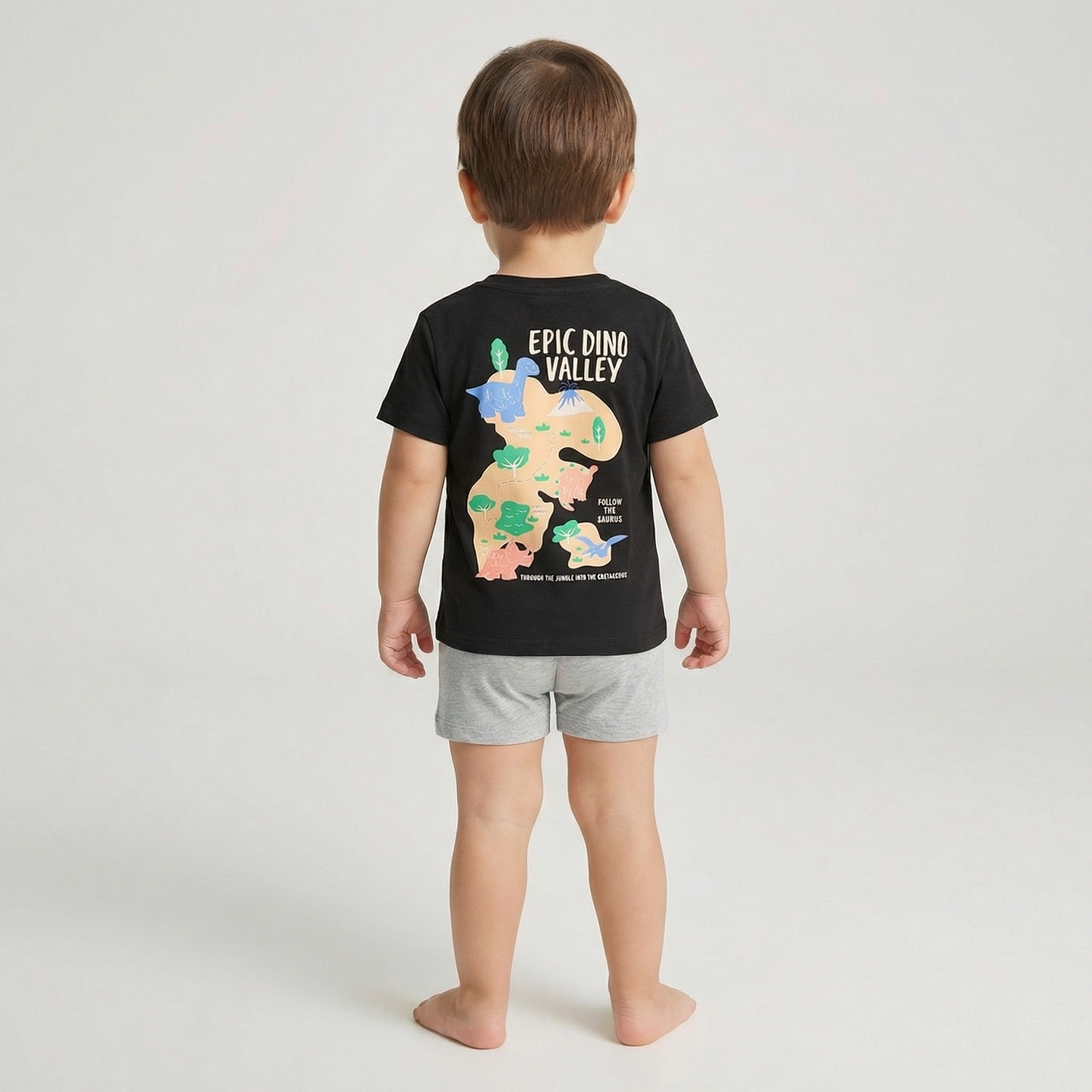 Mackays Baby Boy Dinosaur T-Shirt Black