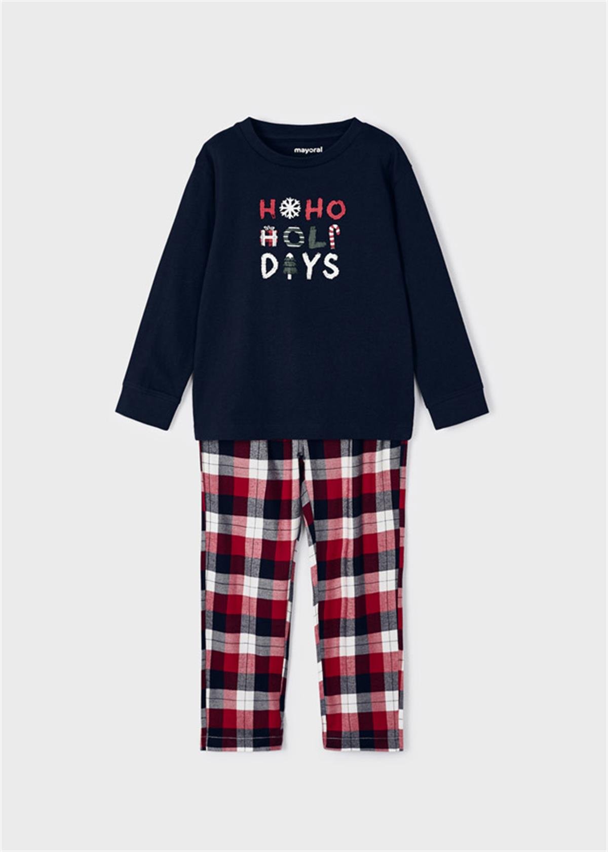 3-9 Yaş Mayoral Erkek Çocuk Pijama Takımı Kareli