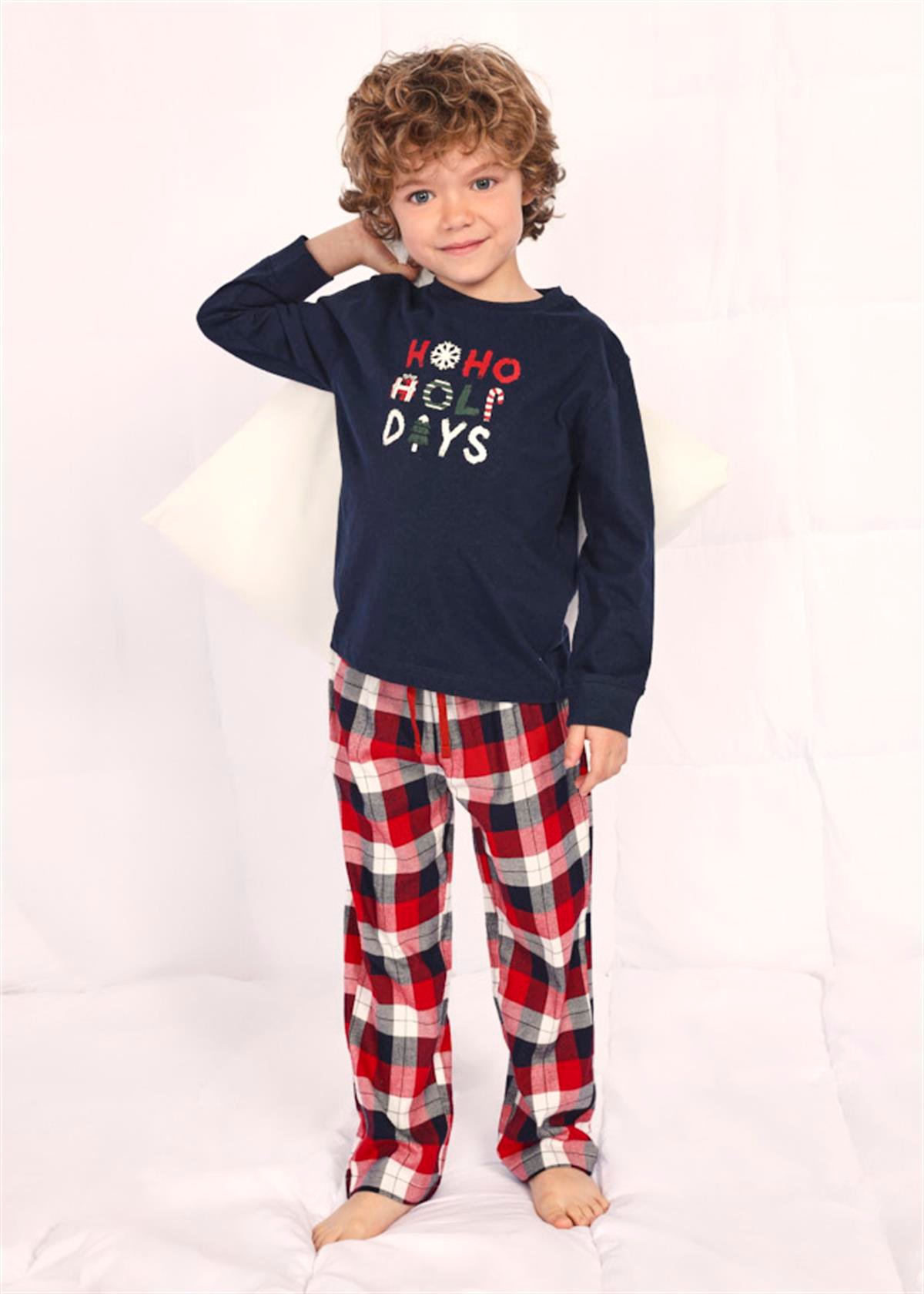 3-9 Yaş Mayoral Erkek Çocuk Pijama Takımı Kareli