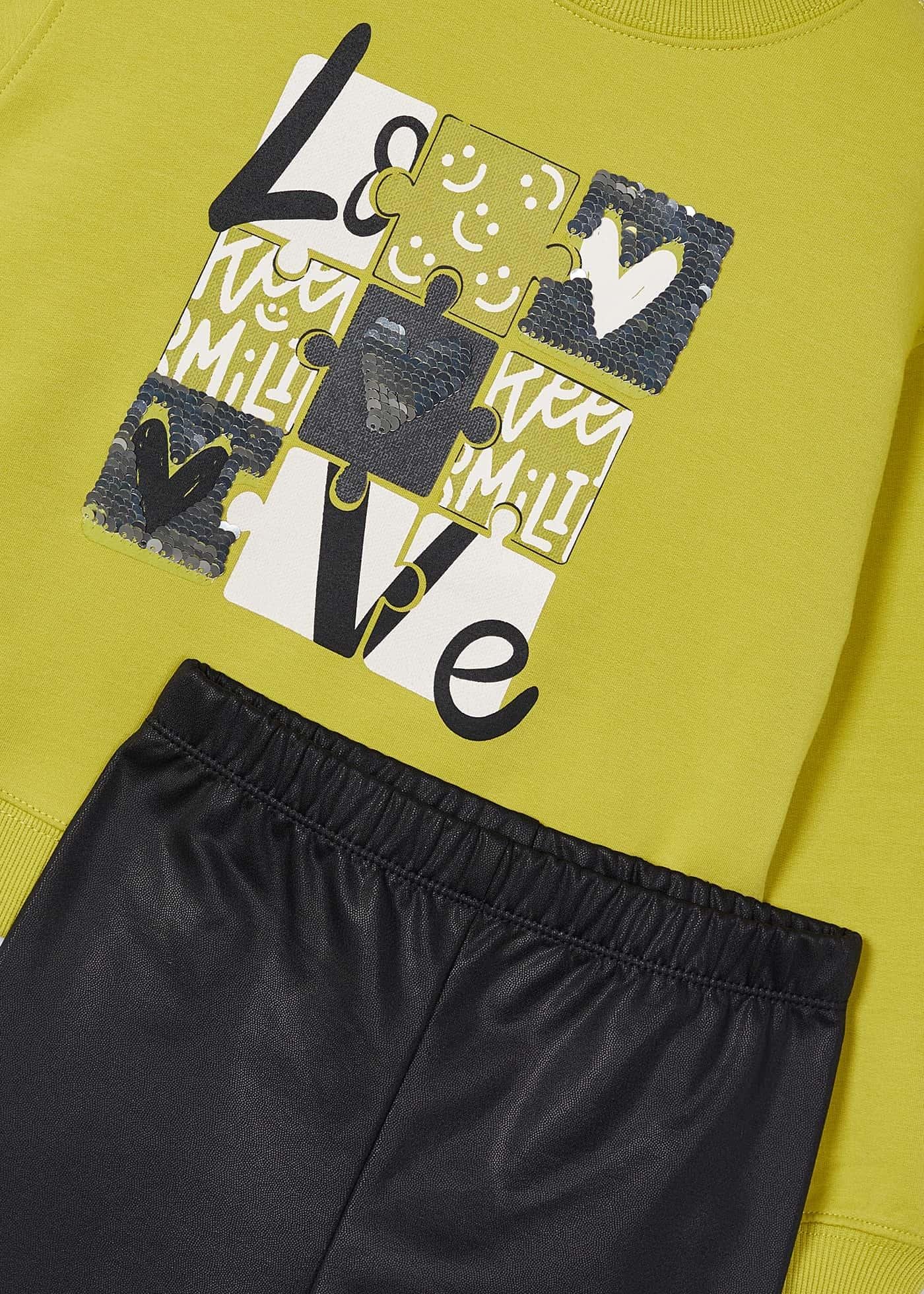 3-9 Yaş Mayoral Kız Çocuk Tayt Sweatshirt Set
