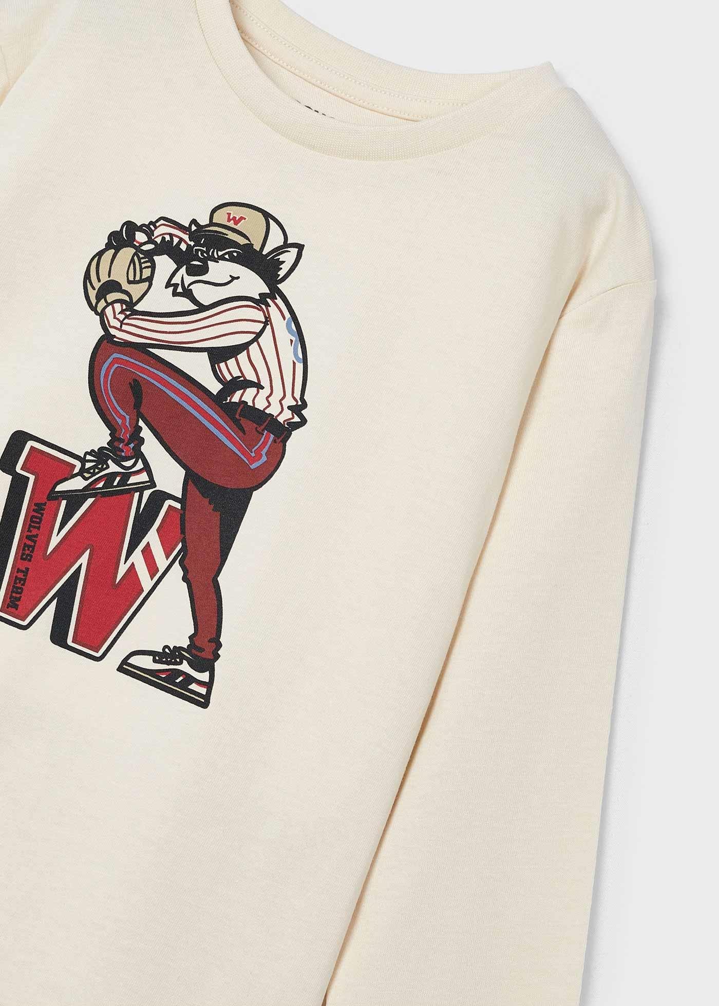 3-9 Yaş Mayoral Erkek Çocuk Baskılı Sweatshirt