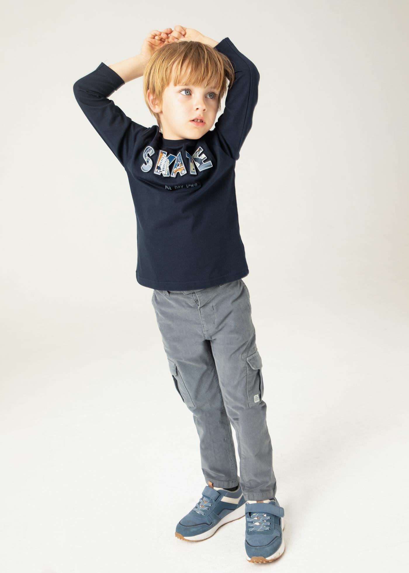 3-9 Yaş Mayoral Erkek Çocuk Baskılı Sweatshirt
