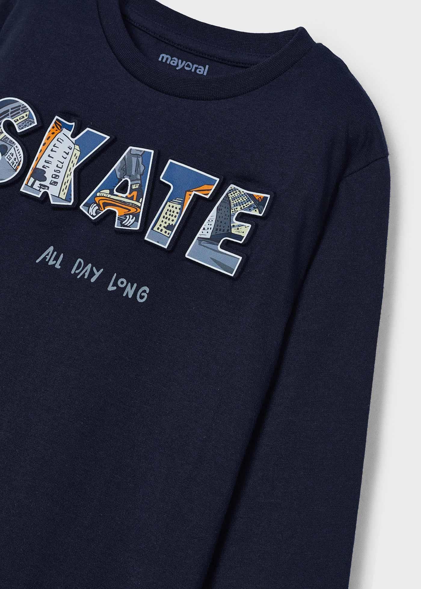3-9 Yaş Mayoral Erkek Çocuk Baskılı Sweatshirt