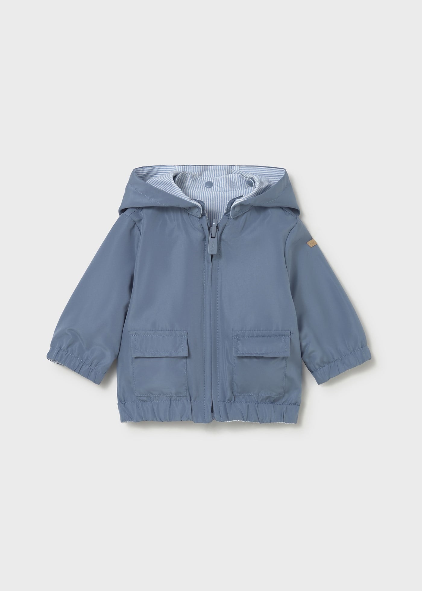 Mayoral Newborn Baby Boy Reversible Raincoat Blue