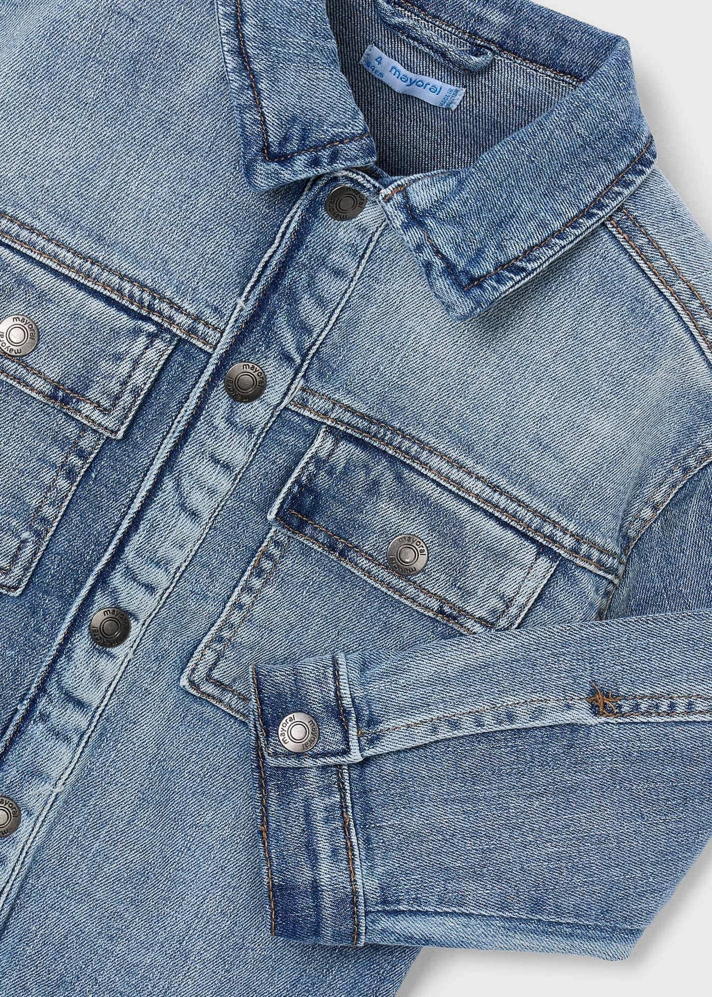 Mayoral Boys' Denim Jacket, Blue