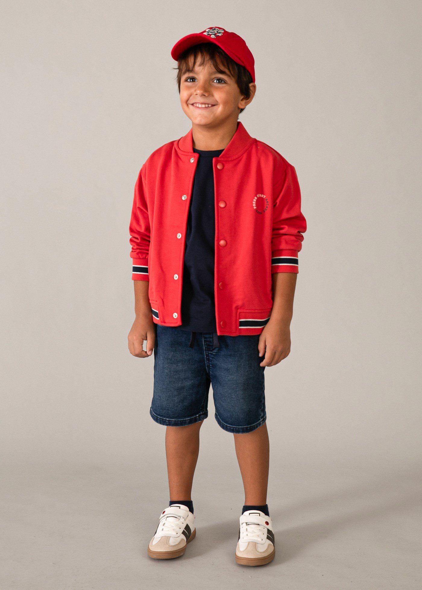 Mayoral Boys' College Jacket, Red